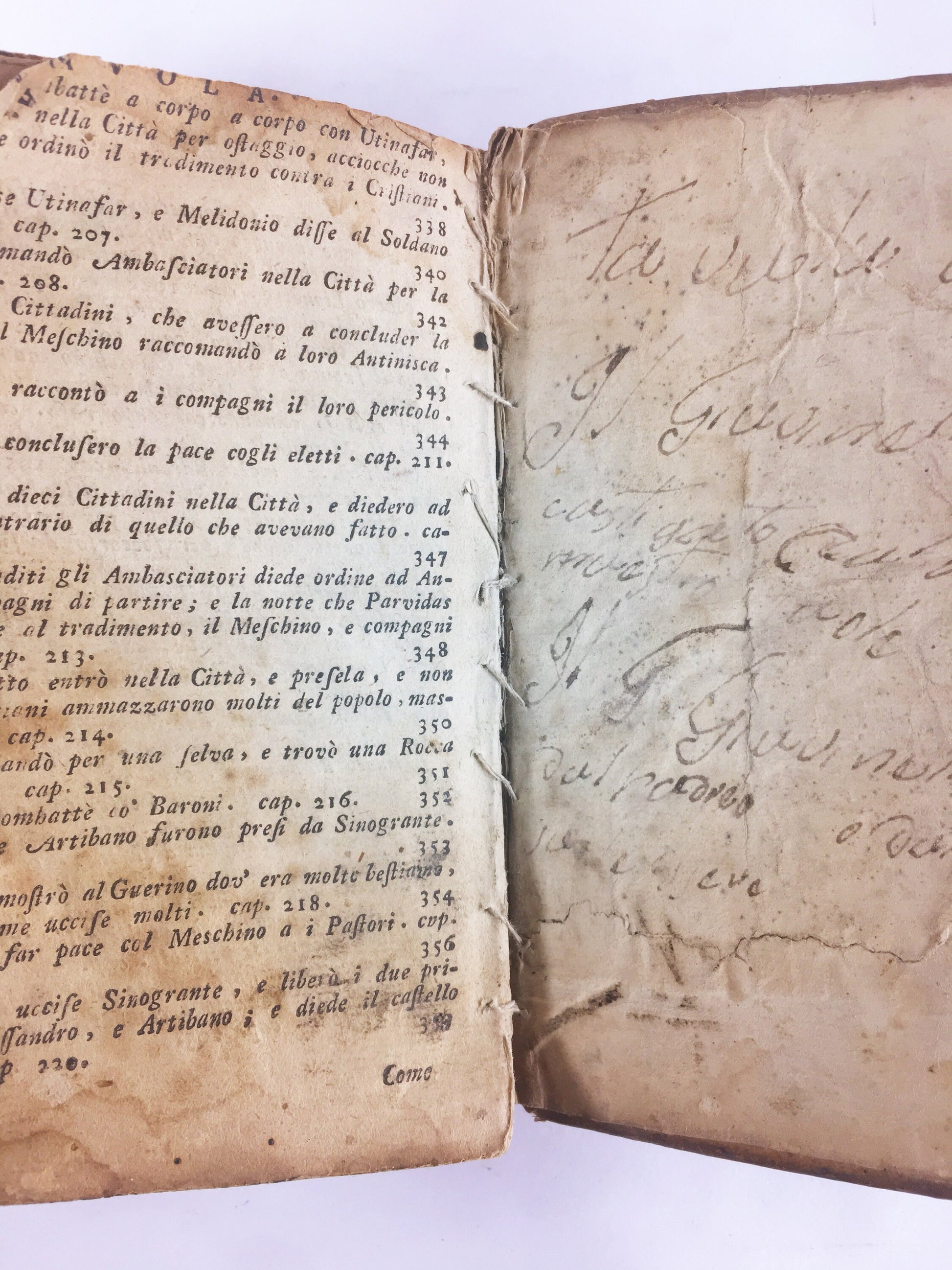 1749 ANTIQUE Andrea da Barberino book Il Guerrin Meschinoof. Epic gothic romance of Quattrocento Renaissance France's Charlemagne & Roland