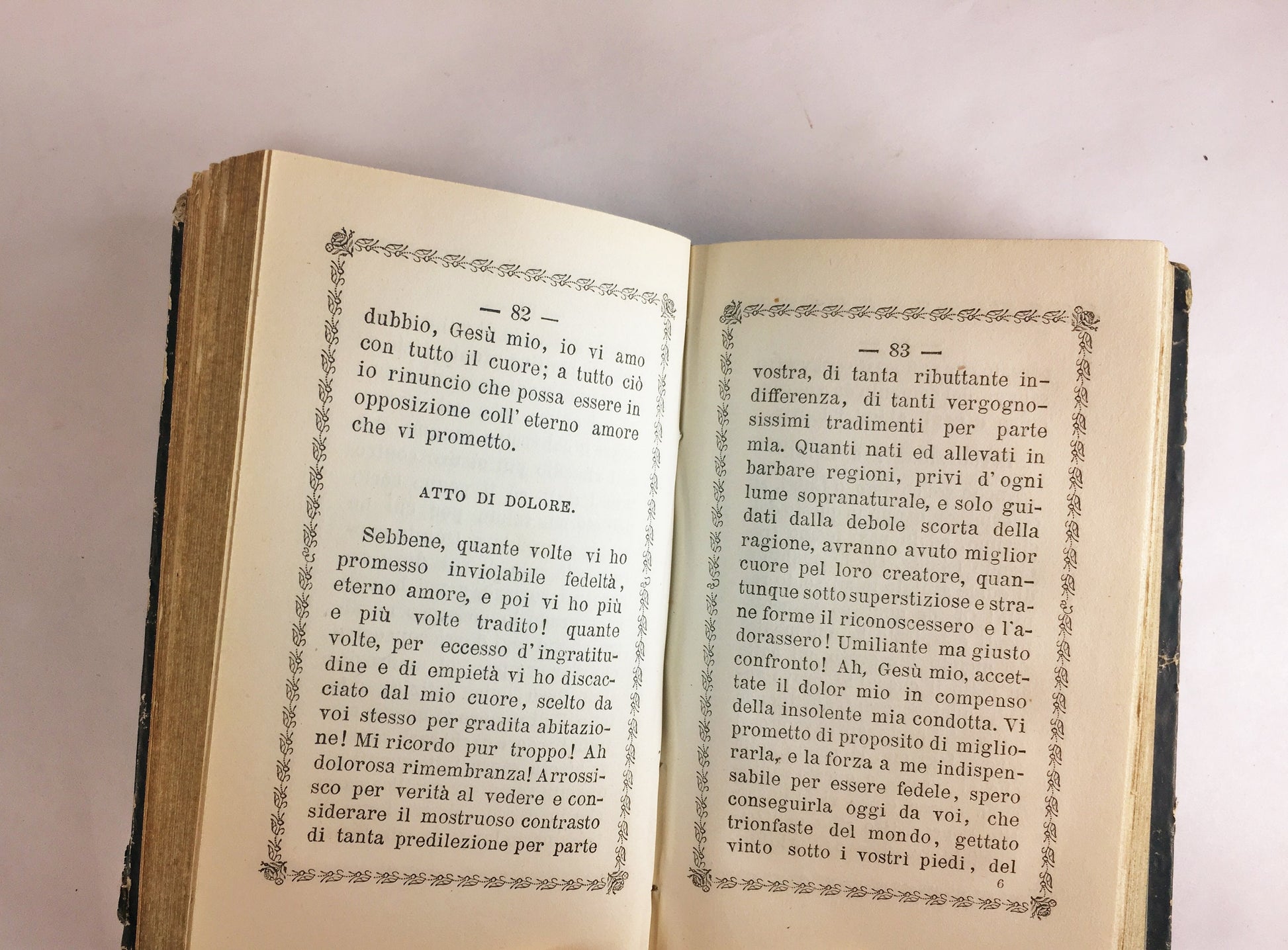 1854 ANTIQUE Giocondo Messaggi book God and the faithful worshiper Dio e il fedele adoratore. GORGEOUS Vintage Italian liturgy & prayer book