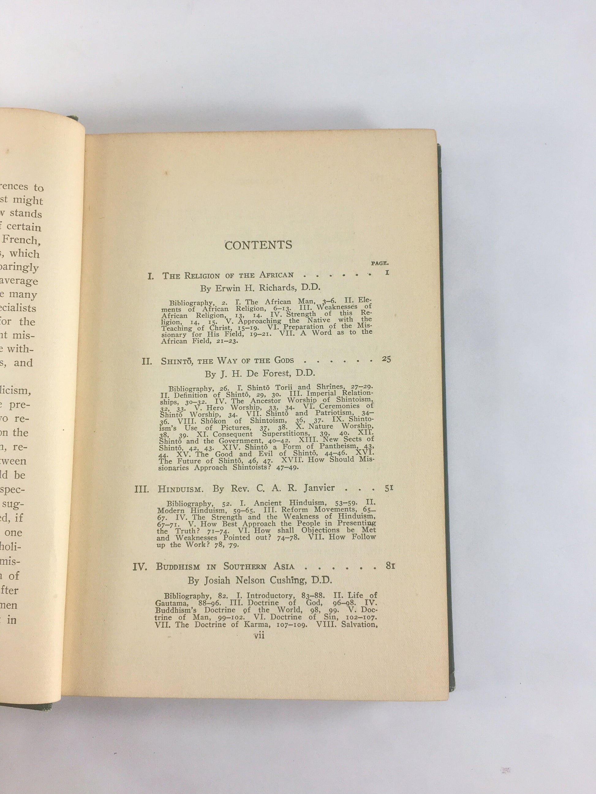 1905 Antique Protestant Missionary book. Africa, India and Southern Asia. Religions of Mission Fields Student Volunteer Movement. Christian