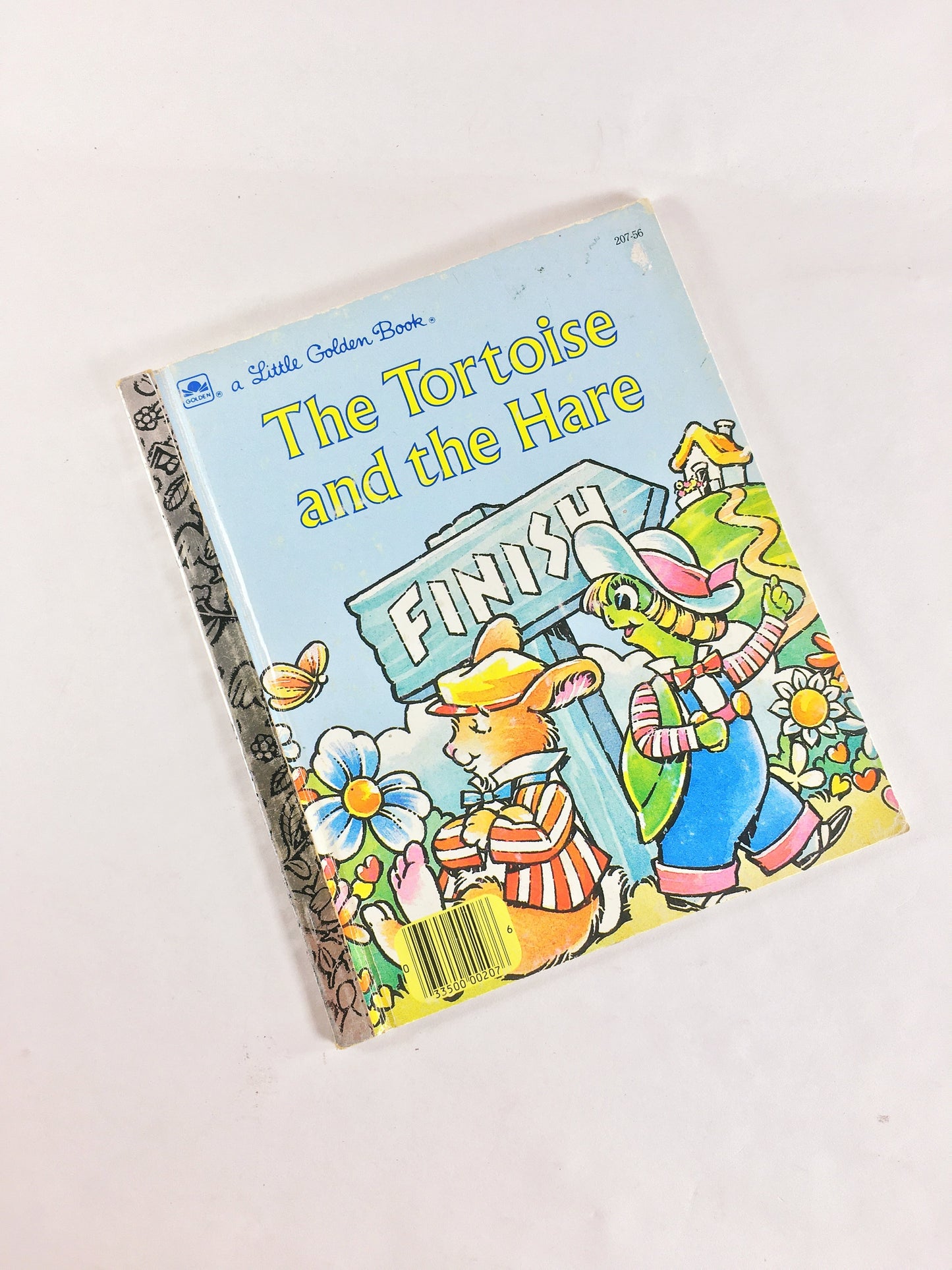 Tortoise and the Hare illustrated by John Nez. Little Golden Book circa 1987 Vintage children's reading Elementary school Easter basket gift