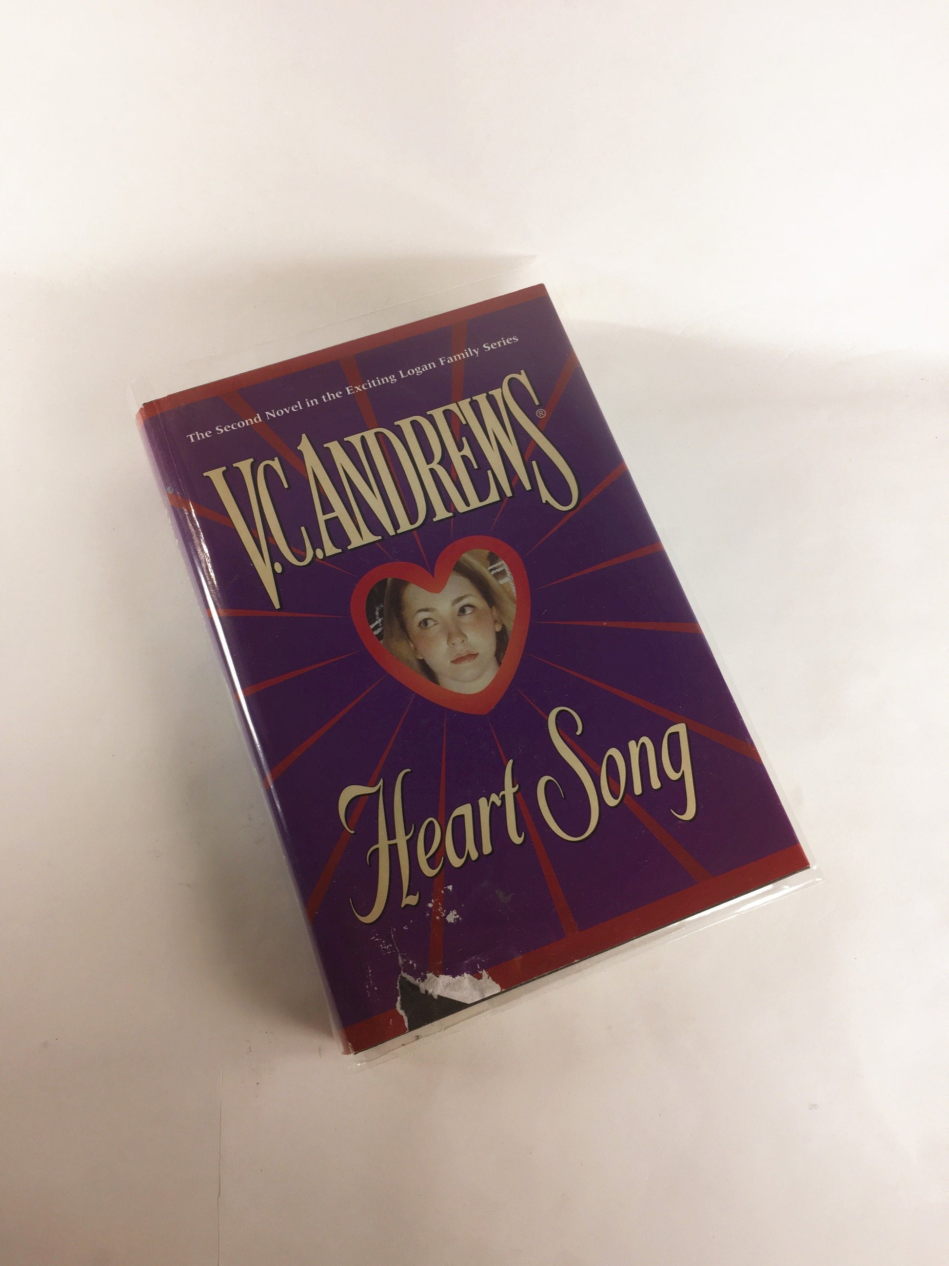 VC Andrews vintage hardcover book Logan Family Series Ruby, Melody, Olivia, Music in the Night Heart Song, Unfinished Symphony.