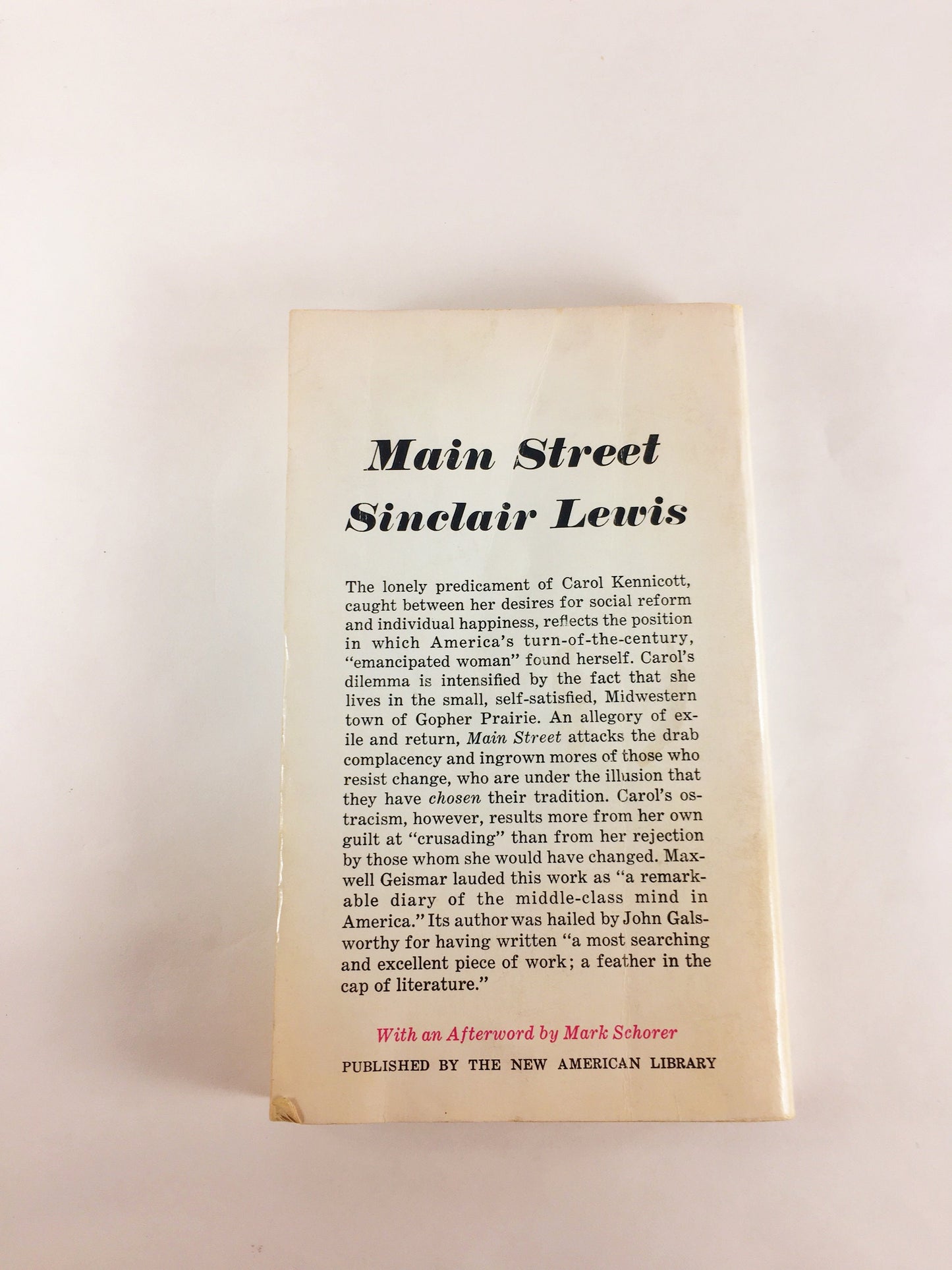 Sinclair Lewis Babbitt Main Street Arrowsmith Elmer Gantry. Vintage paperback books circa 1960s & 1970s.