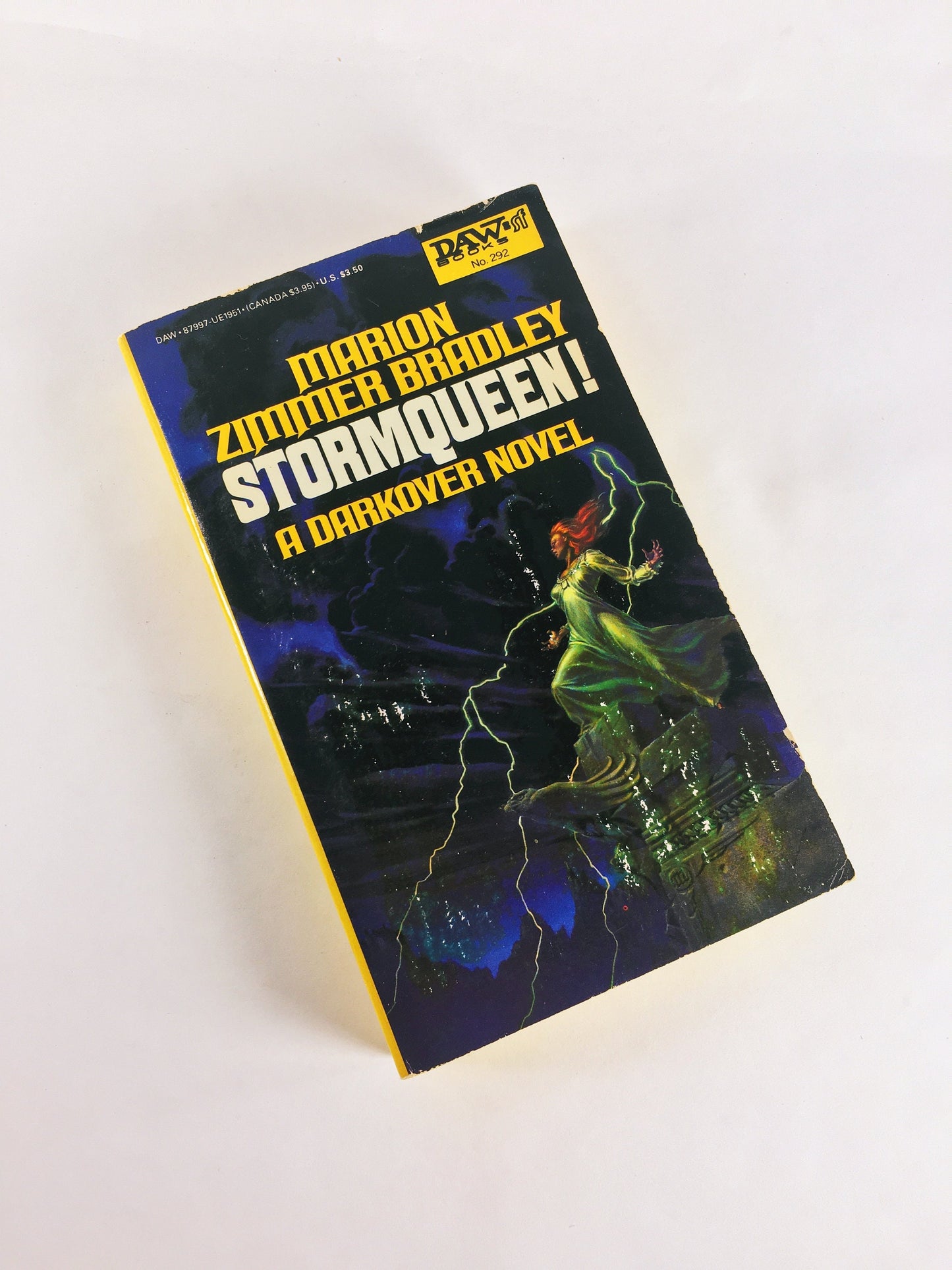 1982 Marion Zimmer Bradley FIRST PRINTING Darkover vintage paperback book Hawkmistress Sword Chaos StormQueen Ace Yellow Science Fiction