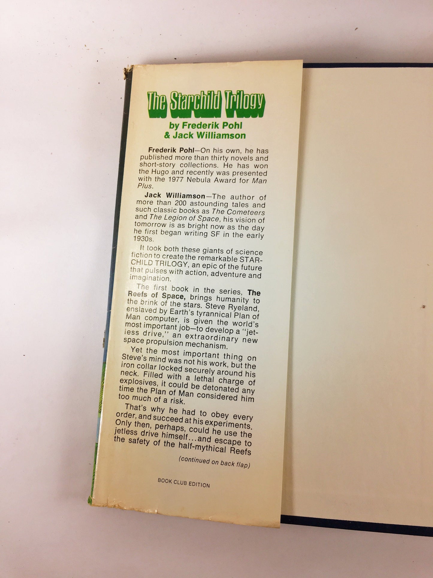 1969 Starchild Trilogy by Frederik Pohl Vintage science fiction book about Earth governed by a worldwide computerized security network.