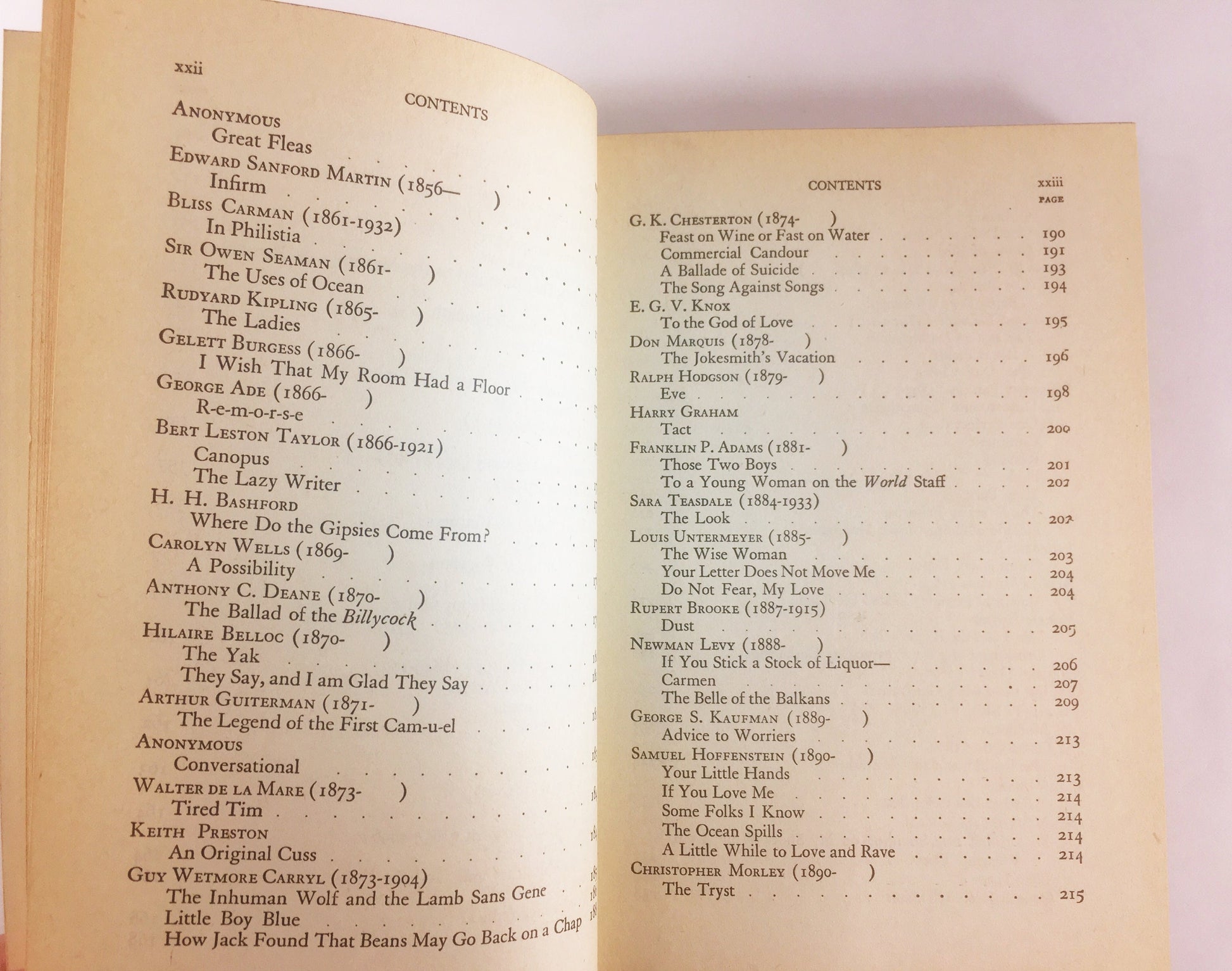 1935 Shakespeare, Lord Byron, Oliver Wendell Holmes Anthology of Light Verse Vintage Modern Library book Green home decor