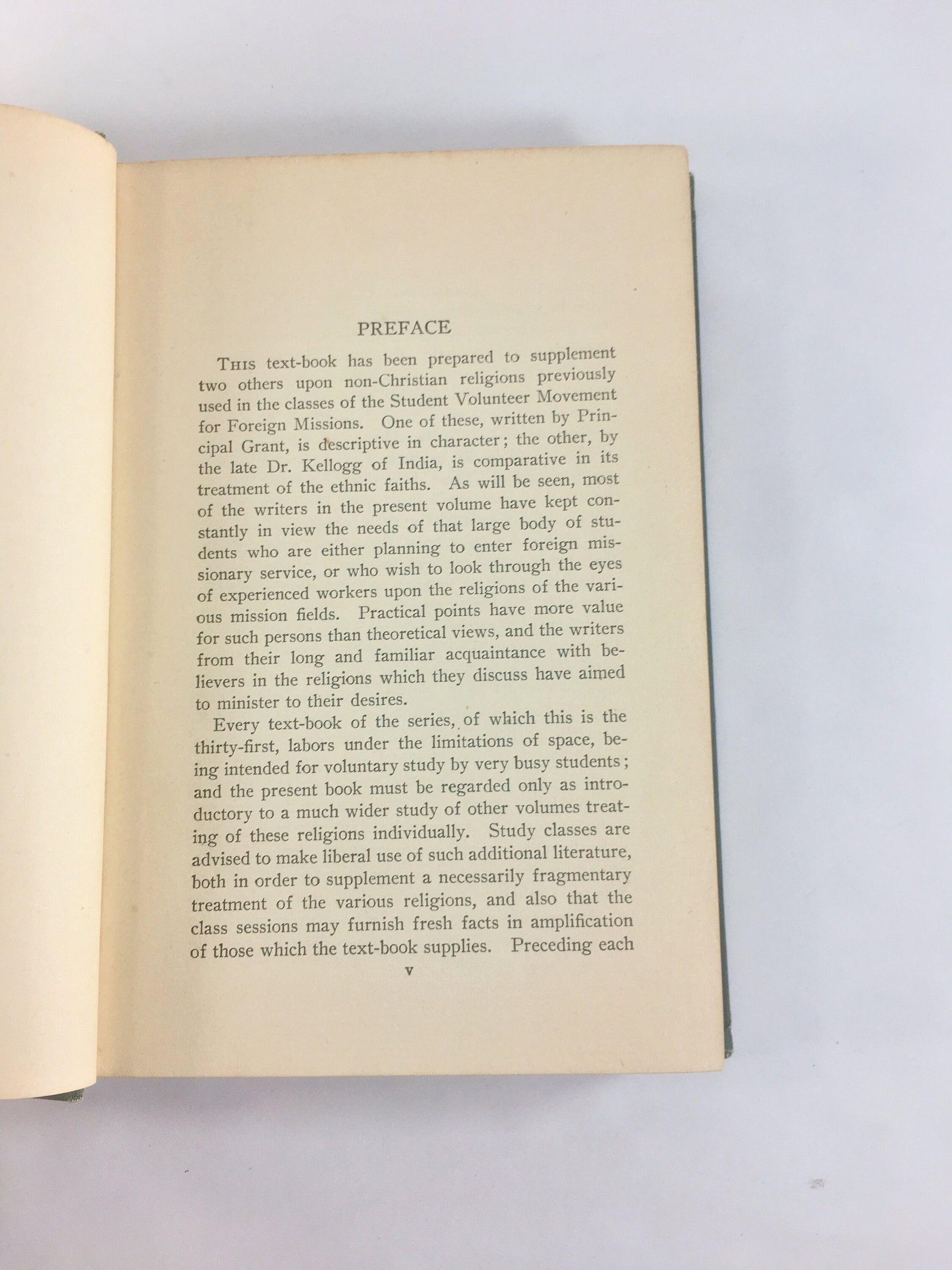 1905 Antique Protestant Missionary book. Africa, India and Southern Asia. Religions of Mission Fields Student Volunteer Movement. Christian