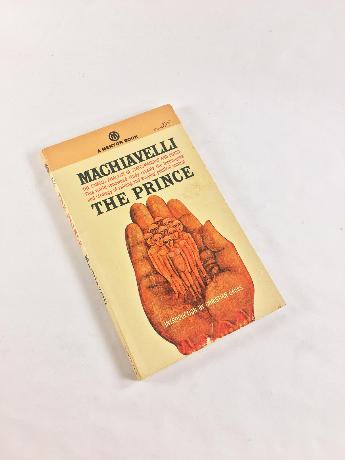 1952 Machiavelli The Prince Vintage paperback book Signet American Library. Father's Day home office decor.