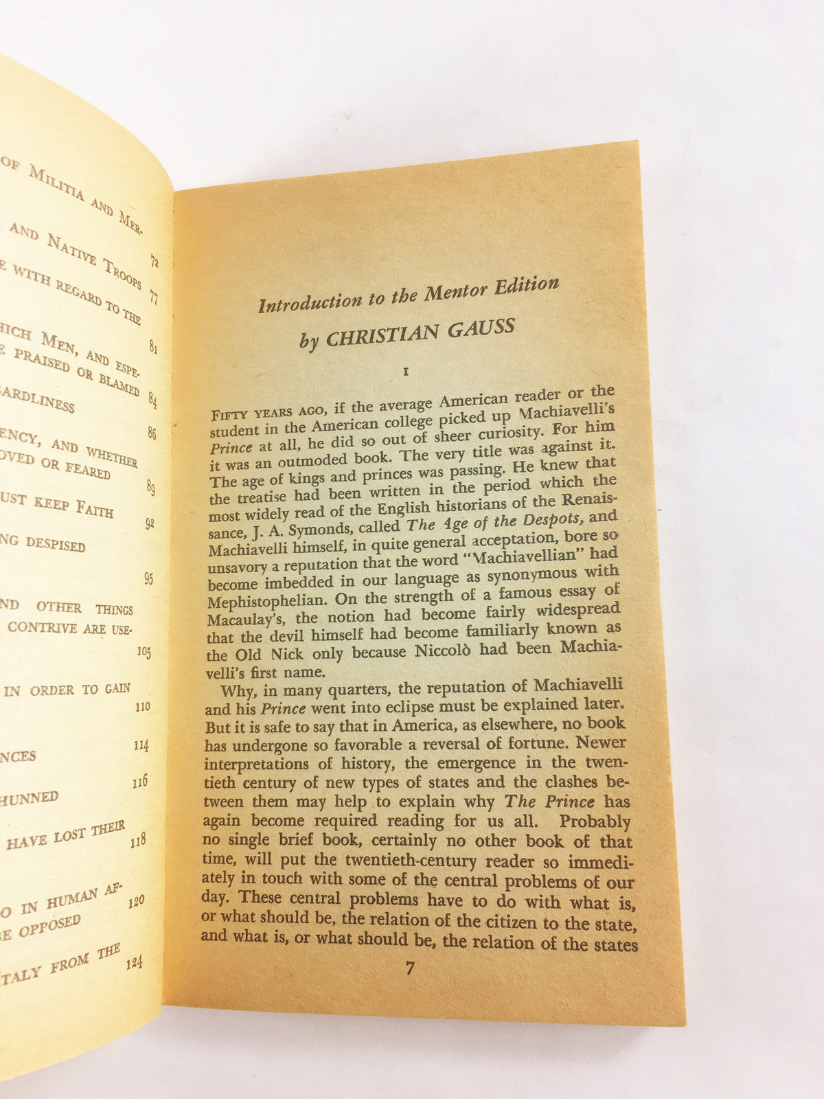 1952 Machiavelli The Prince Vintage paperback book Signet American Library. Father's Day home office decor.