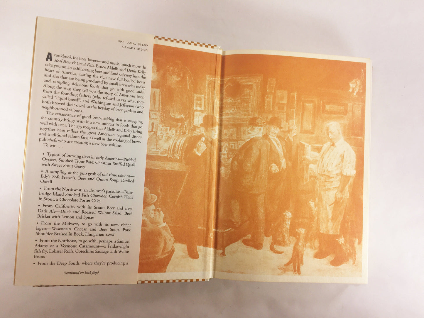 Real Beer Good Eats by Aidells Vintage FIRST EDITION cookbook & history of America's Beer and Food Tradition 175 recipes and beer pairing