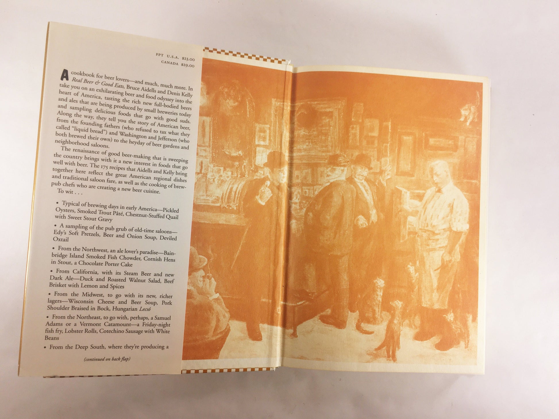 Real Beer Good Eats by Aidells Vintage FIRST EDITION cookbook & history of America's Beer and Food Tradition 175 recipes and beer pairing