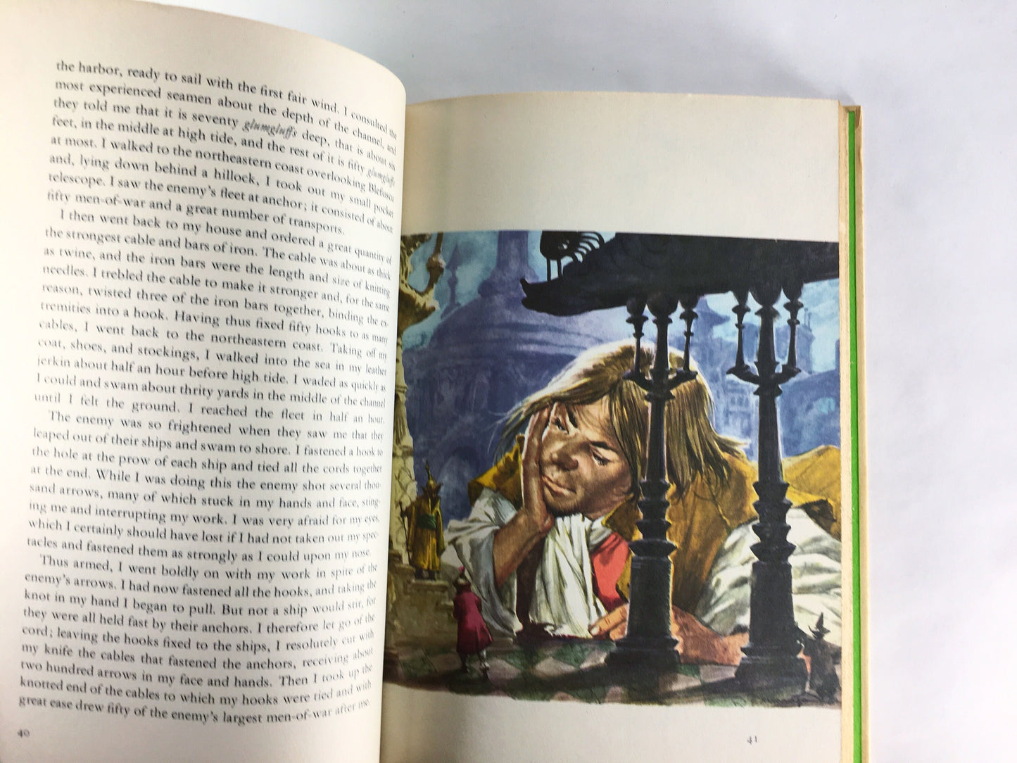 Last of the Mohicans, Tom Sawyer, Gulliver's Travels Vintage Danbury Press children's book circa 1973. Swift, Twain & James Fenimore Cooper