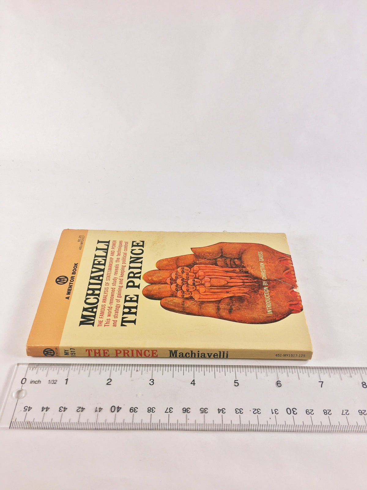 1952 Machiavelli The Prince Vintage paperback book Signet American Library. Father's Day home office decor.