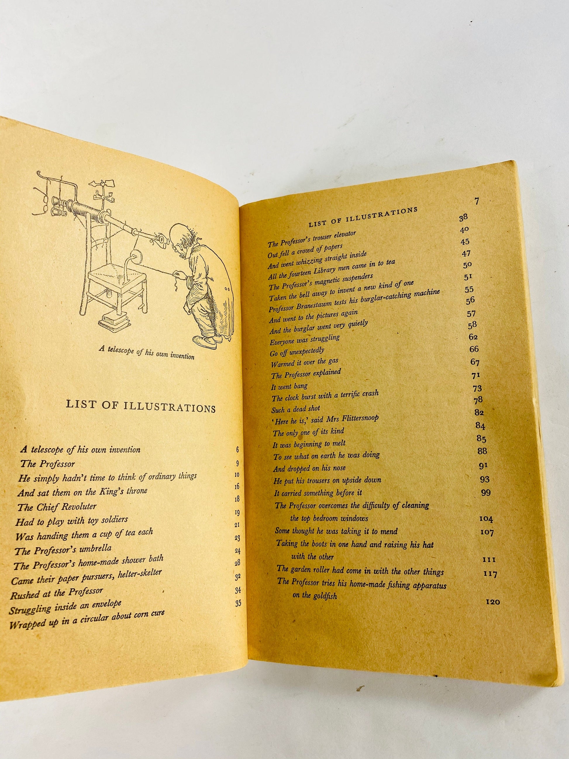 1967 Incredible Adventures of Professor Branestawm Vintage childrens paperback book by Norman Hunter. madly sane and absent minded inventor