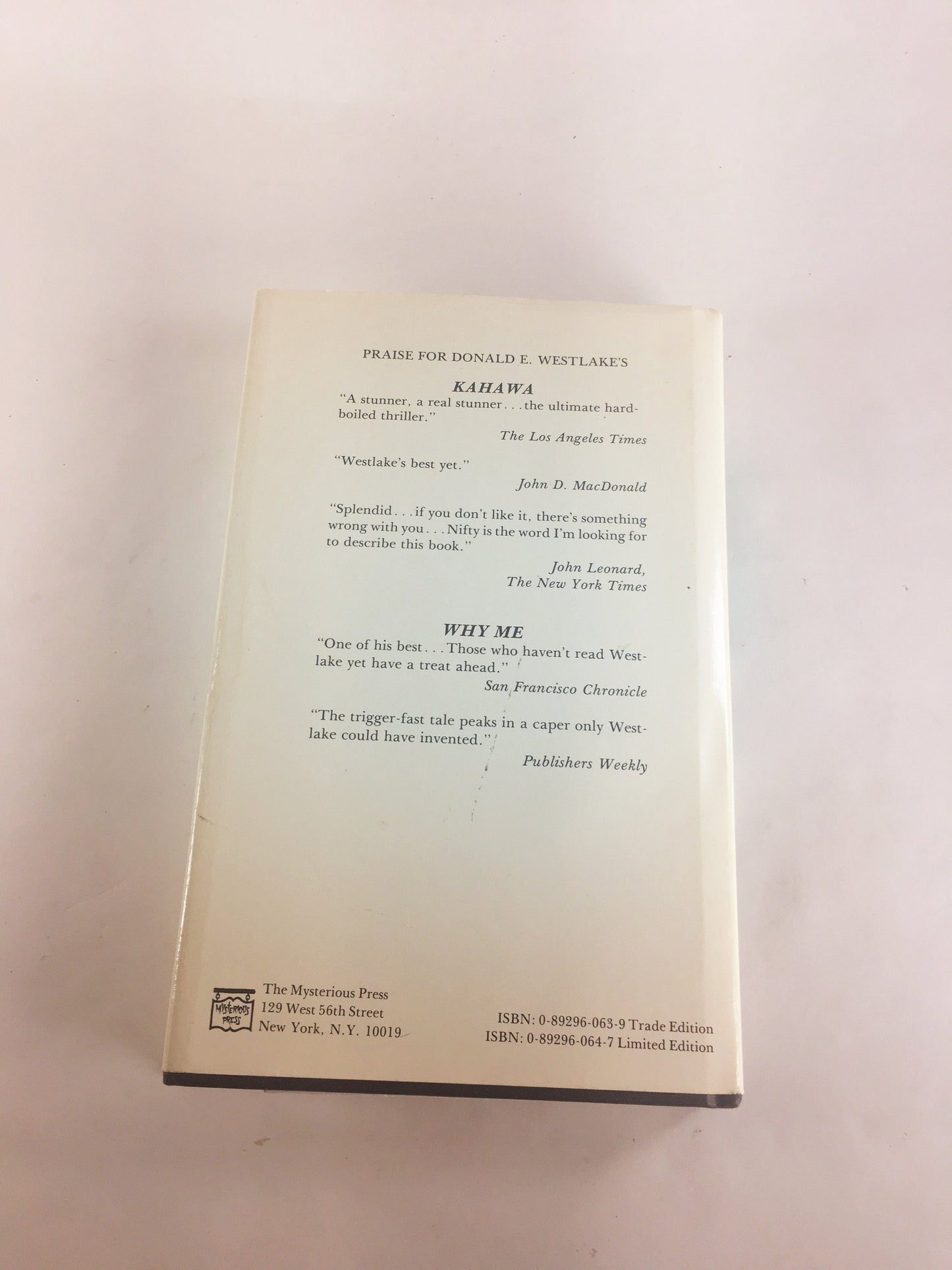 SIGNED Donald Westlake AS Richard Stark! First Edition vintage book Levine circa 1984. Author of Slayground, Mercenaries. Father's Day gift