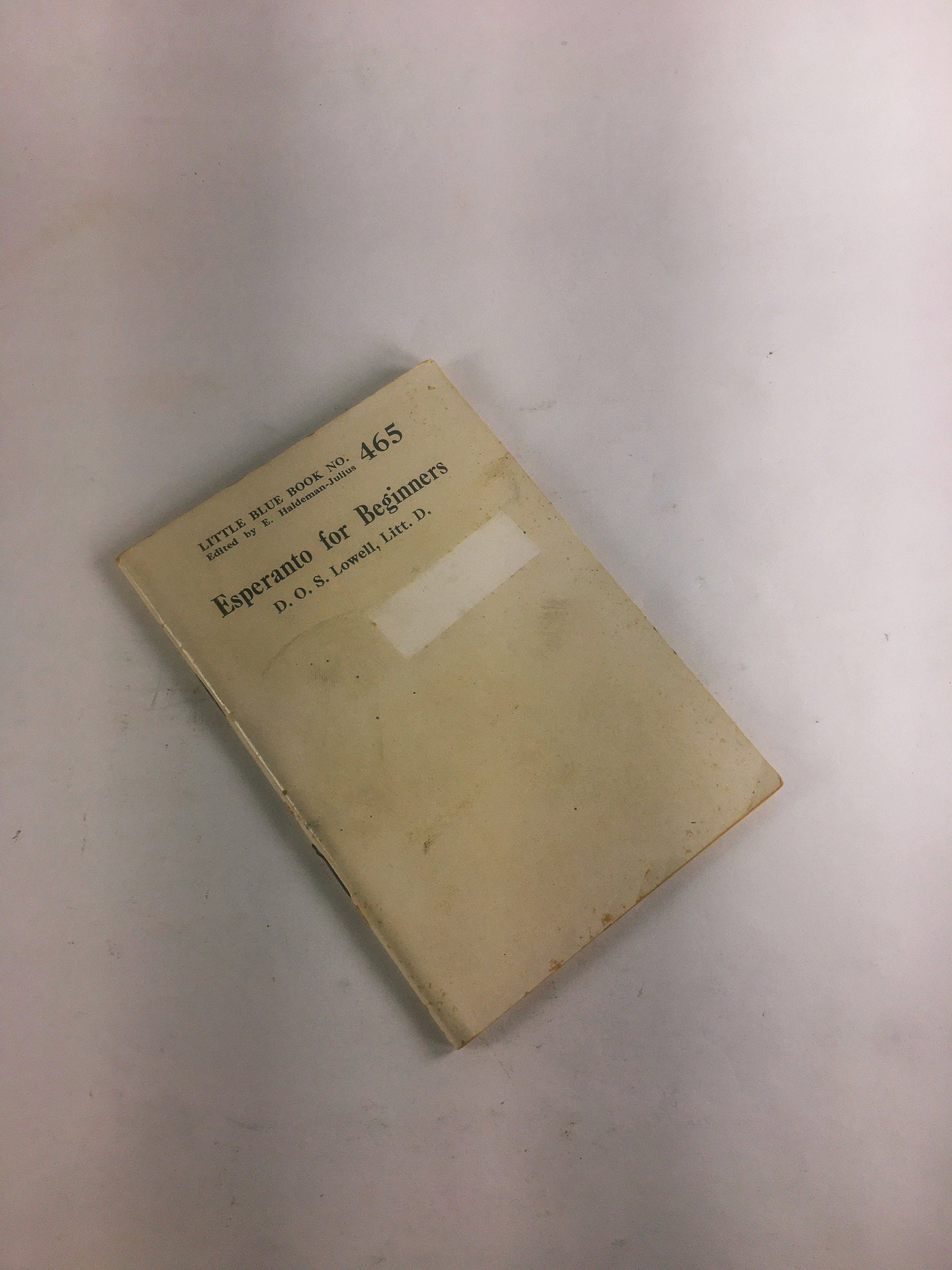 1923 Little Blue Books Haldeman-Julius Publishing Company booklets French Esperanto Law Dictionary Typewriting Shorthand Self Taught