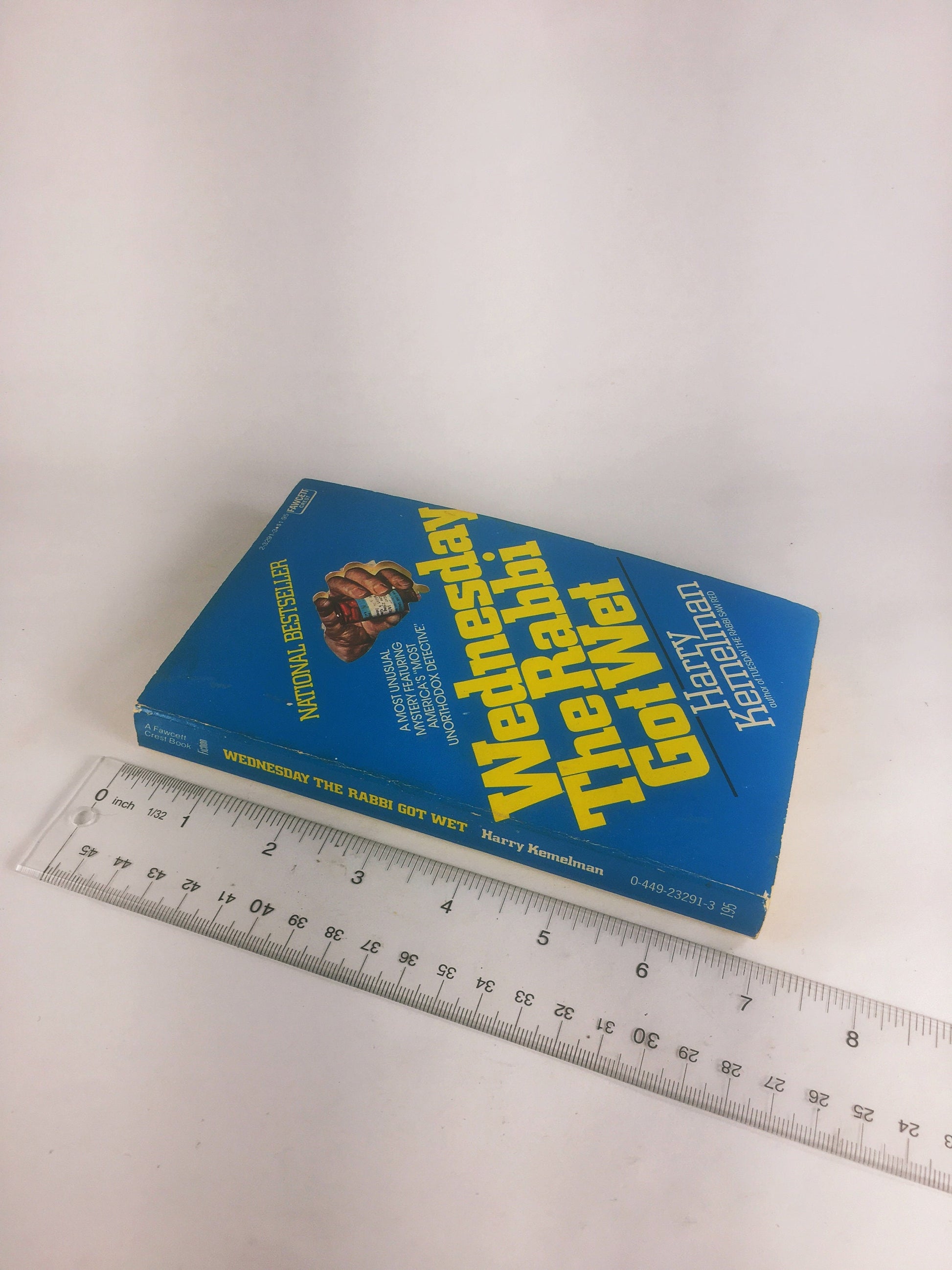 Wednesday the Rabbi Got Wet by Harry Kemelman Vintage paperback Rabbi Small Mystery book circa 1976. Lively dialogue, dry wit