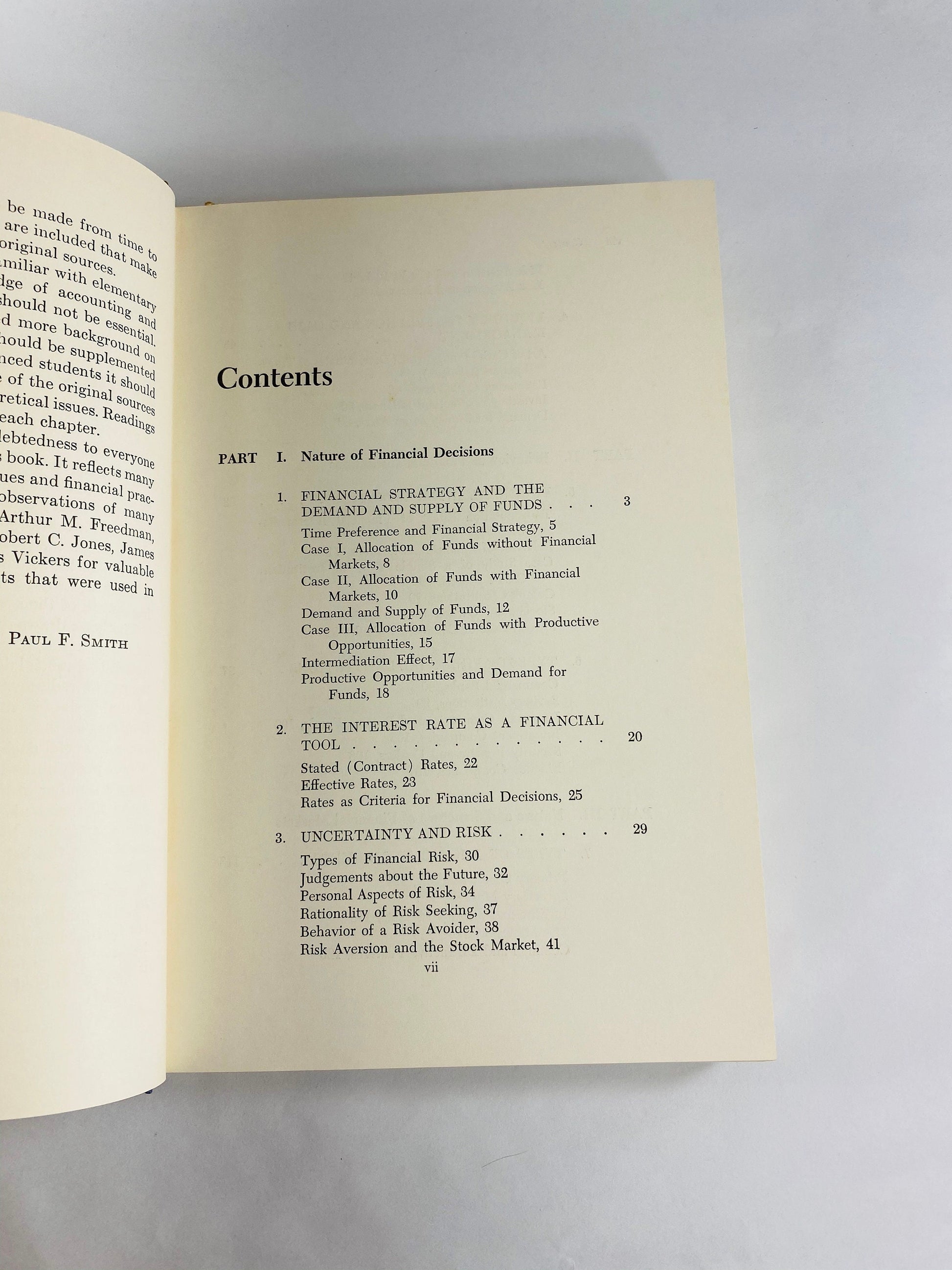 Economics of Financial Institutions and Markets FIRST EDITION vintage textbook by Paul Smith circa 1971. Blue home office decor