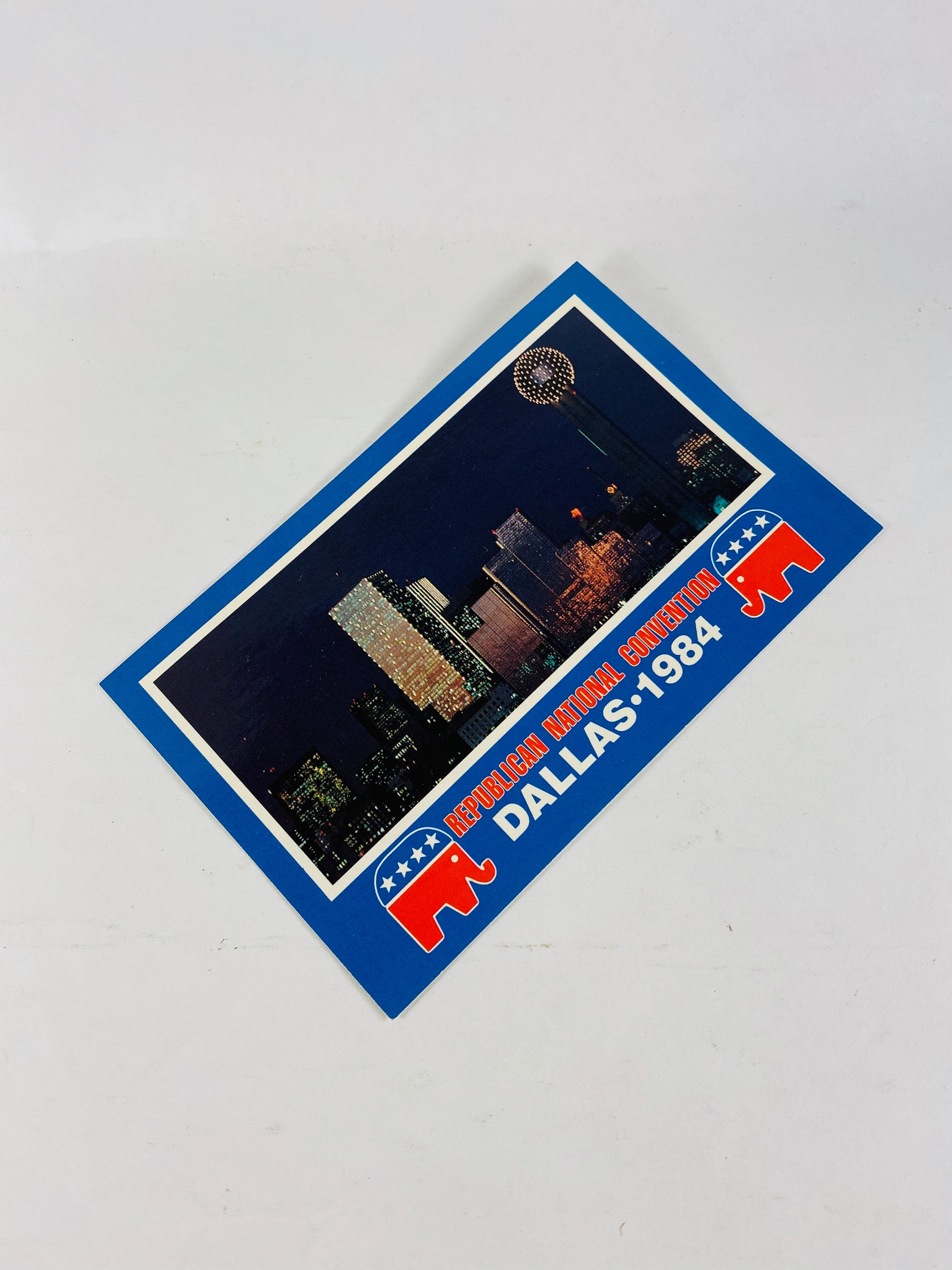 1984 Republican National Convention Reagan Bush vintage memorabilia Dallas Texas. Order of Business, envelopes, pamphlets, postcards ticket