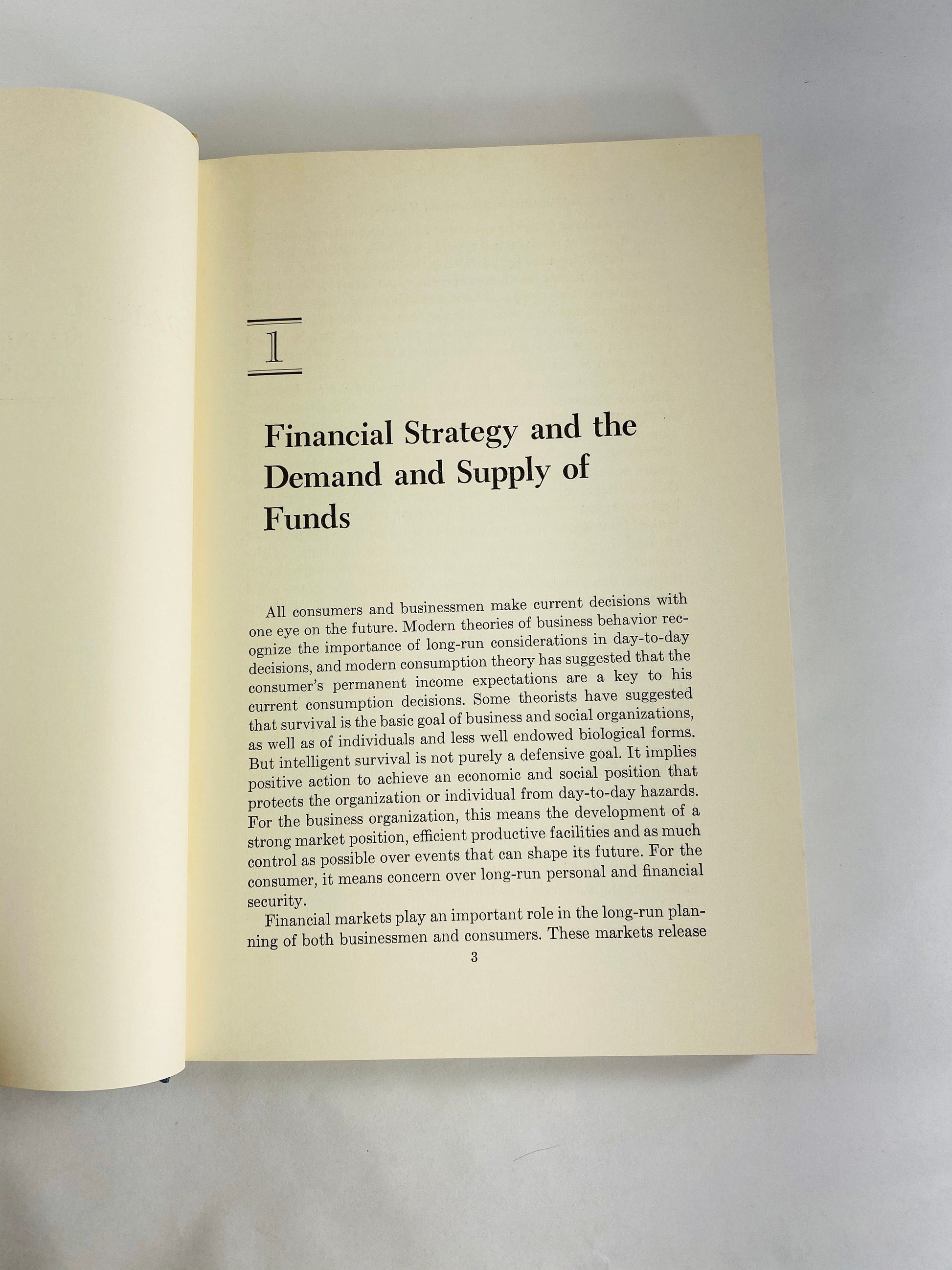 Economics of Financial Institutions and Markets FIRST EDITION vintage textbook by Paul Smith circa 1971. Blue home office decor