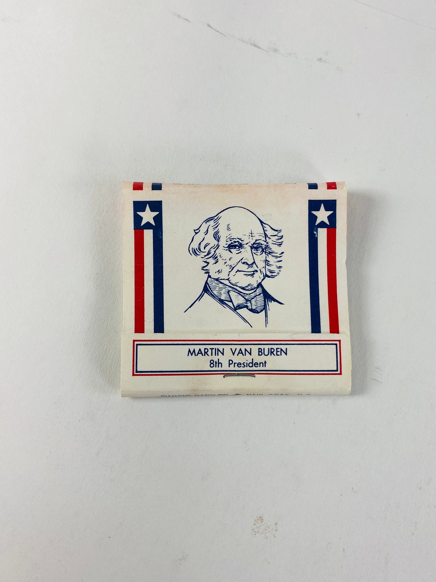 1960 Vintage United States Presidents Matchbox Matches made in the US Petite cardboard home office decor Lincoln Grant Coolidge LBJ Taft JFK