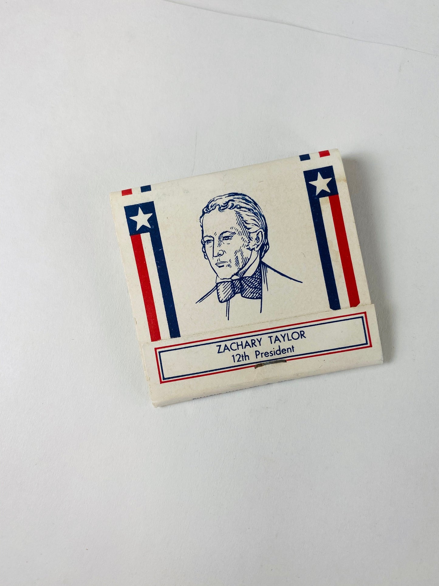 1960 Vintage United States Presidents Matchbox Matches made in the US Petite cardboard home office decor Lincoln Grant Coolidge LBJ Taft JFK