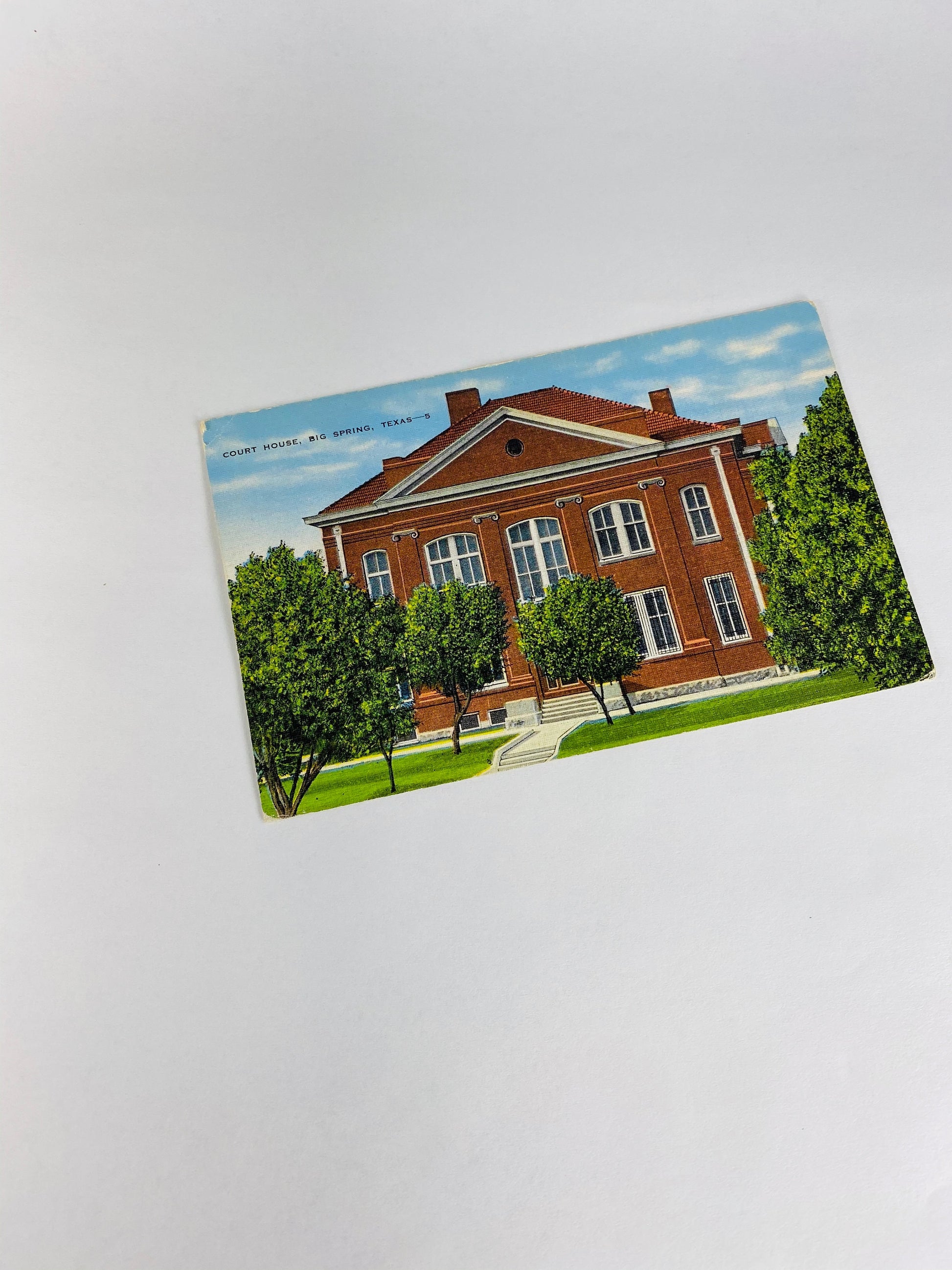 Texas 1950s Vintage linen postcards Houston, Beaumont, Port Arthur, Midland, Dallas, El Paso, Spring, Monahans Odessa Post Office Courthouse