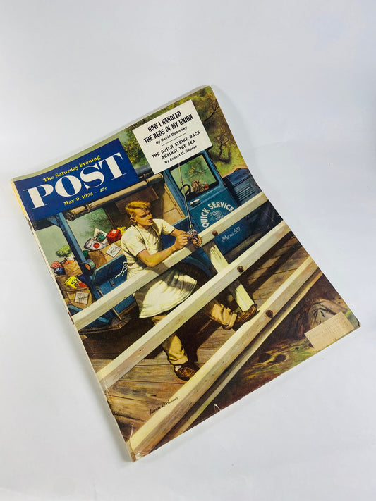 Kurt Vonnegut Saturday Evening Post December 16 1961 vintage magazine Berlin Crisis Westclox Laurence Rockerfeller