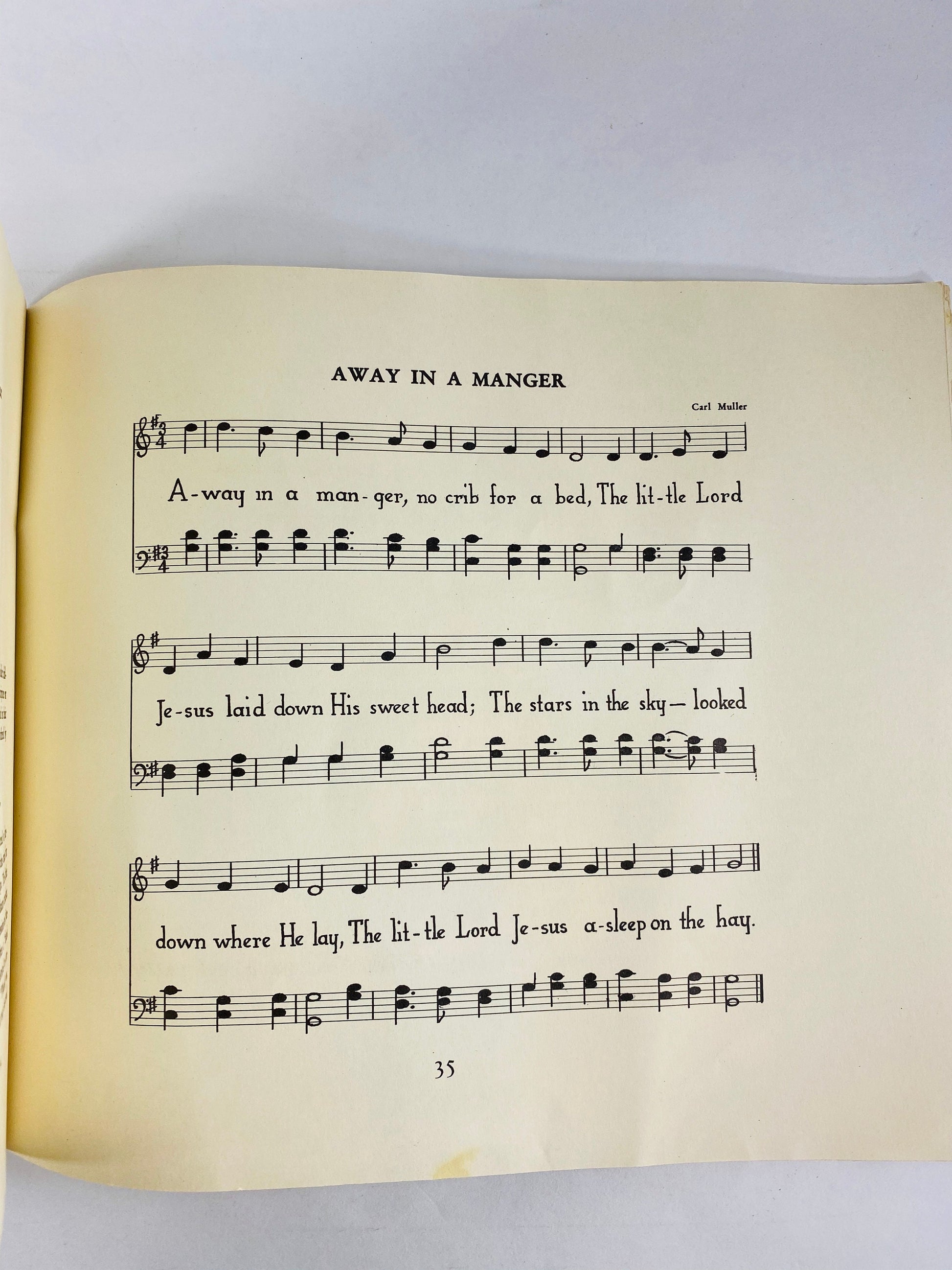 1959 Sunday School Church preschool Christian book lot My Book for Fall & Winter Maggie May Burrrow Vintage Christmas stocking stuffer Home