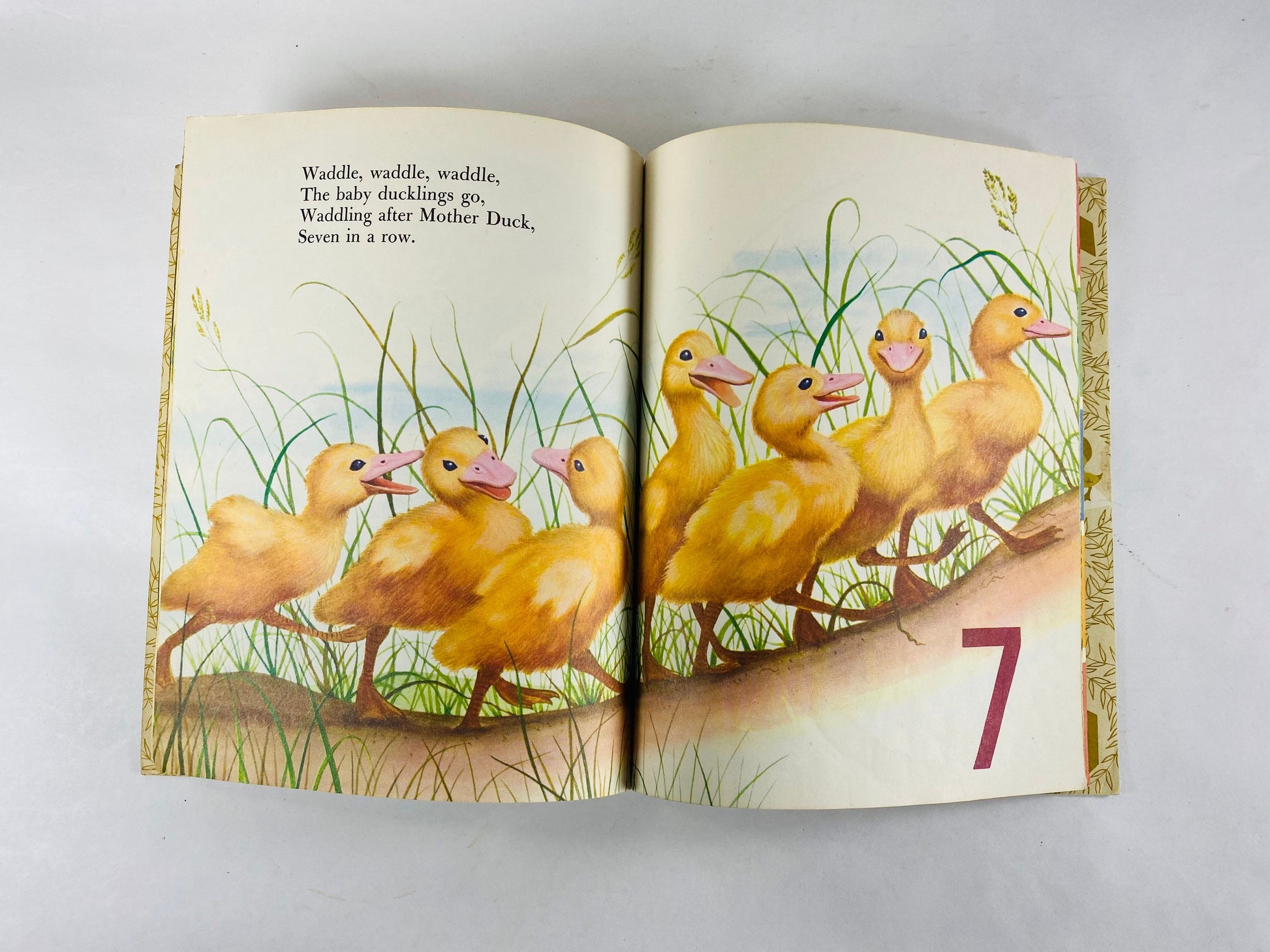 1985 My First Counting Book illustrates by Garth Williams. Little Golden Book. Vintage children's book Lilian Moore