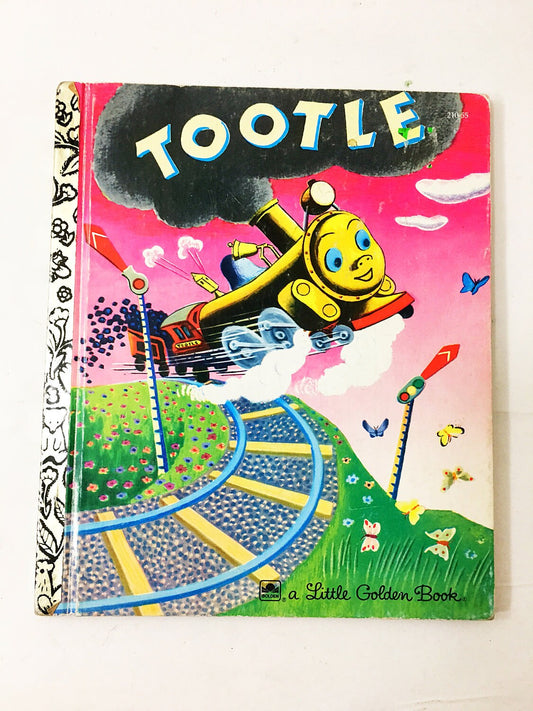 Tootle Vintage Little Golden Book illustrated by Tibor Gergely. Gertrude Crampton circa 1992. Sweet children's train story.