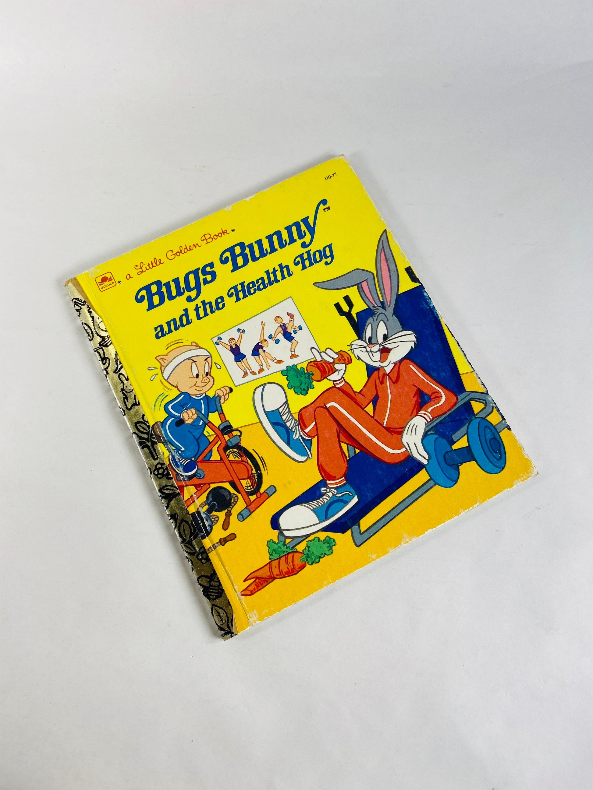 1986 Bugs Bunny and the Health Hog. FIRST EDITION vintage Little Golden Book Looney Tunes