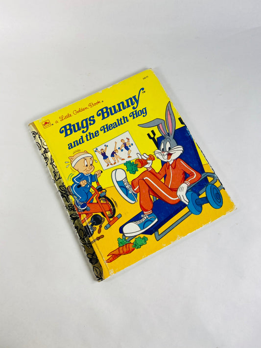 1986 Bugs Bunny and the Health Hog. FIRST EDITION vintage Little Golden Book Looney Tunes