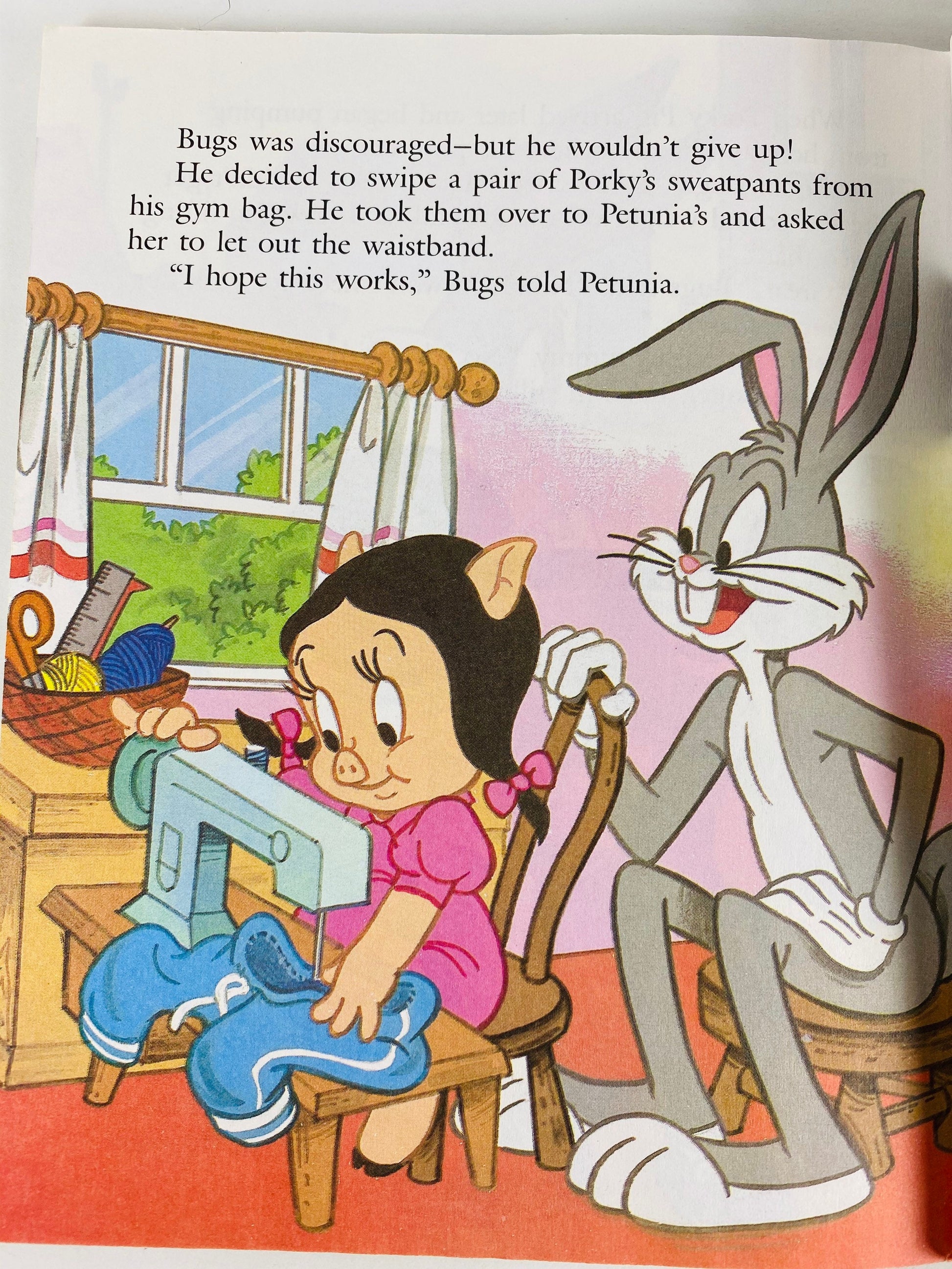 1986 Bugs Bunny and the Health Hog. FIRST EDITION vintage Little Golden Book Looney Tunes