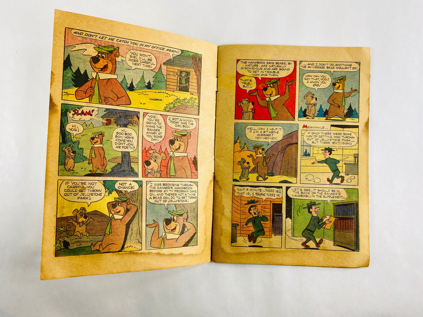 1966 March of Comics Yogi Bear 291 full color promotional Giveaway from Foley's Department Store in Houston Texas. Vintage Hanna Barbera