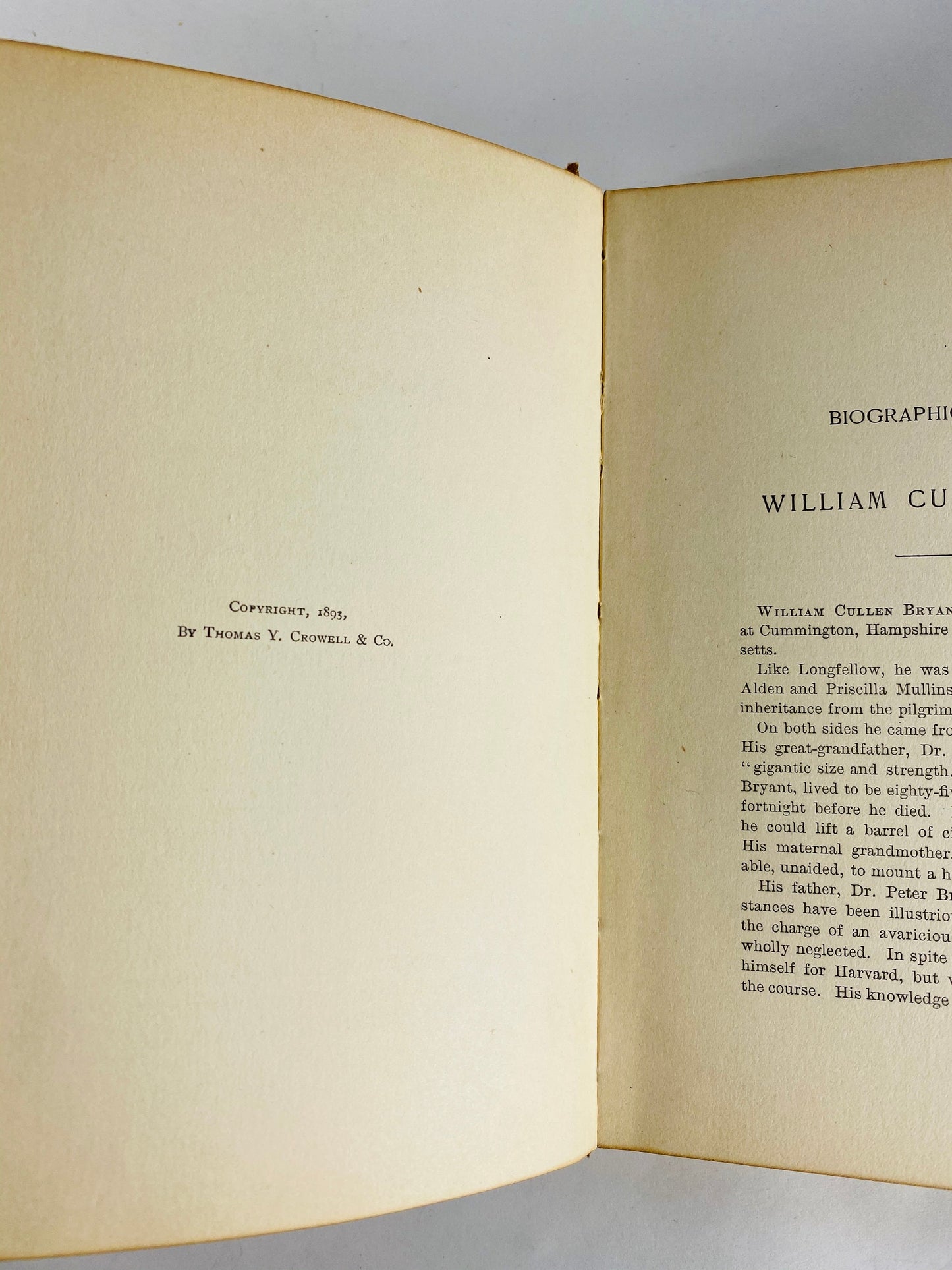 William Cullen Bryant FIRST EDITION book of poems circa 1893 Beautiful Antique Victorian Brown leather book gilded gold bookshelf home decor