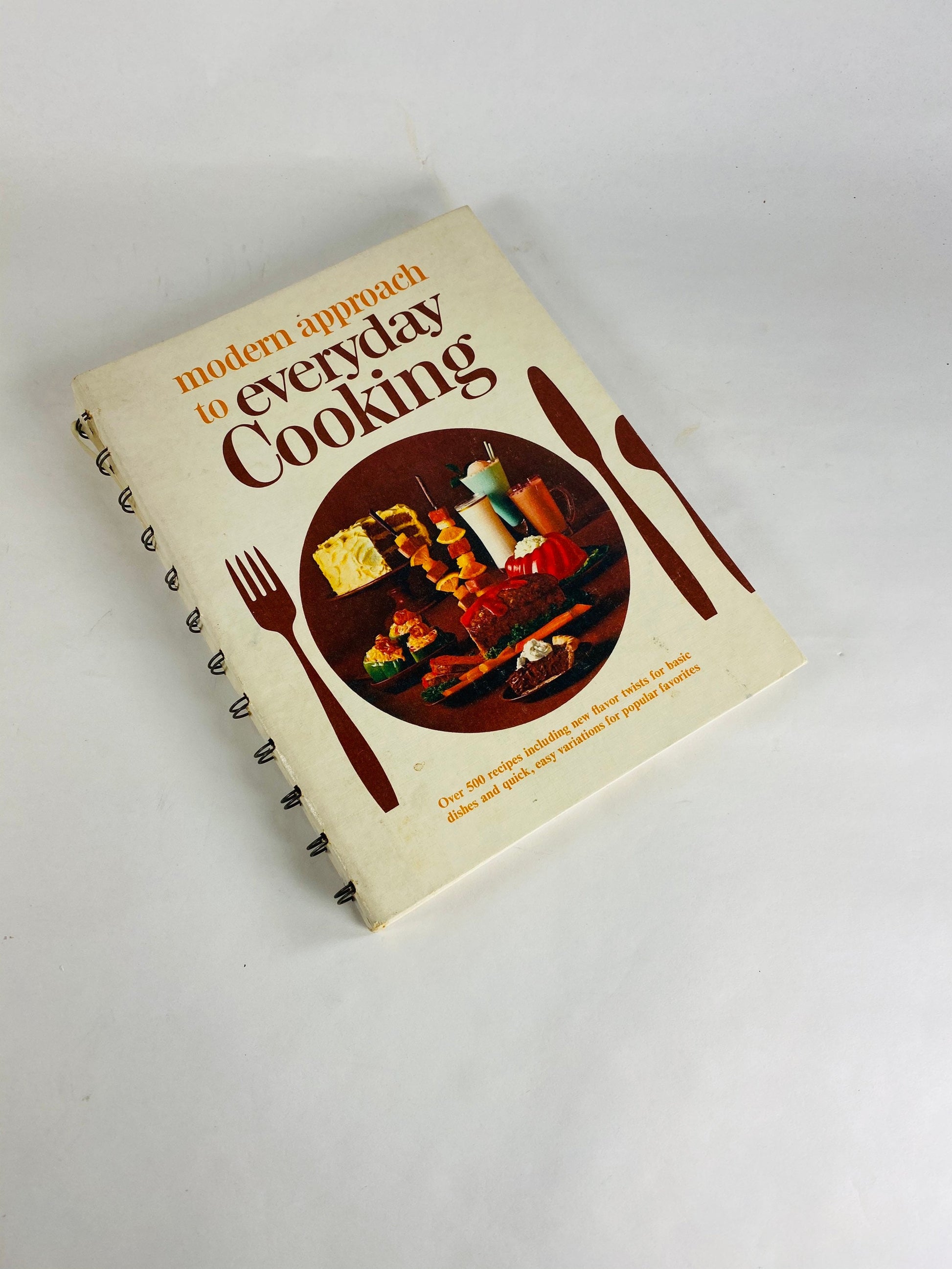 American Dairy Association Modern Approach to Every Day Cooking. Vintage 1970s Cookbook collectible. Recipes, cheese trays.