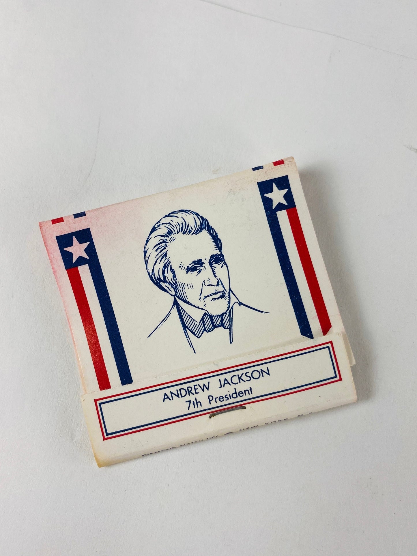 1960 Vintage United States Presidents Matchbox Matches made in the US Petite cardboard home office decor Lincoln Grant Coolidge LBJ Taft JFK