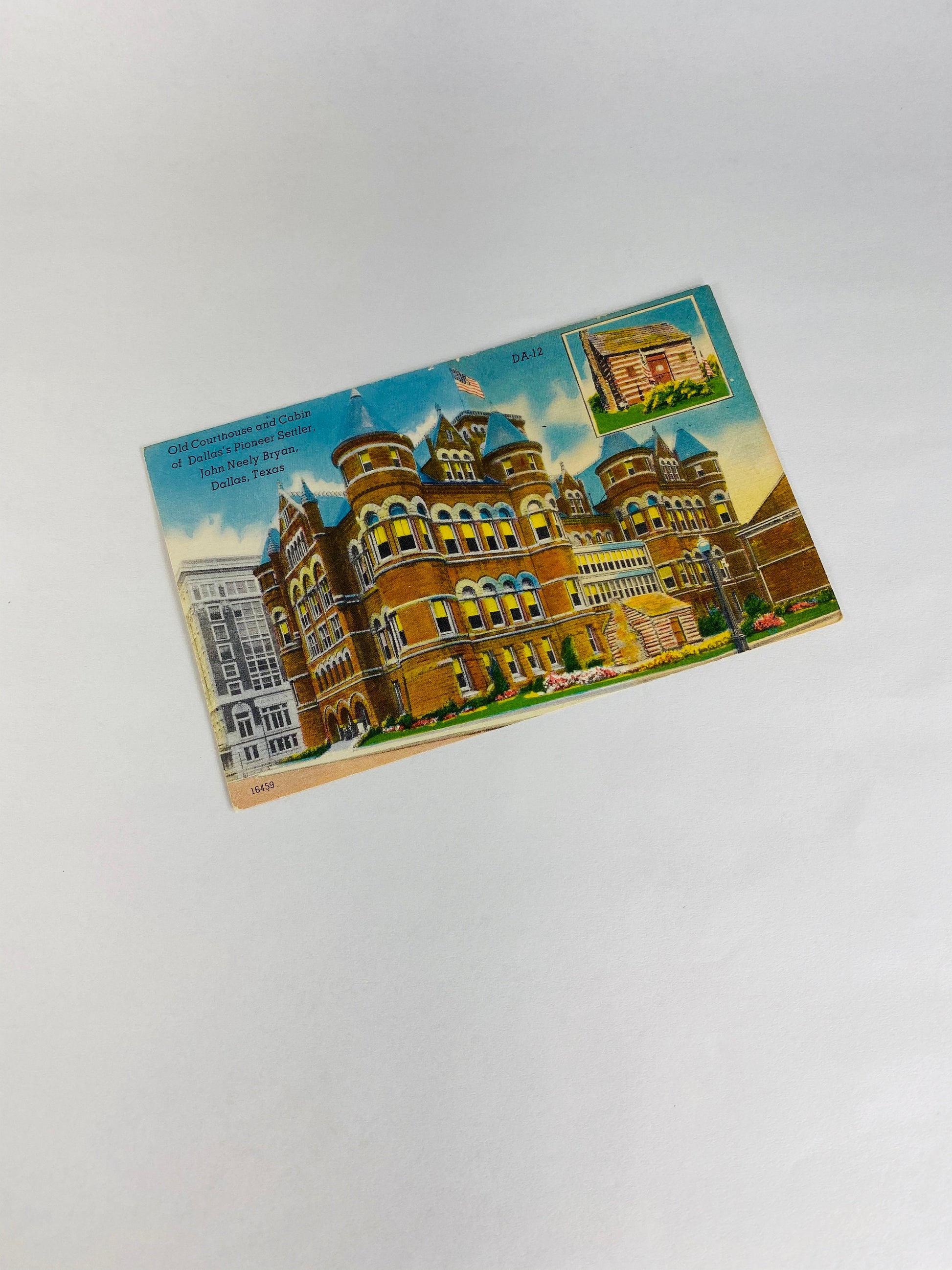 Texas 1950s Vintage linen postcards Houston, Beaumont, Port Arthur, Midland, Dallas, El Paso, Spring, Monahans Odessa Post Office Courthouse