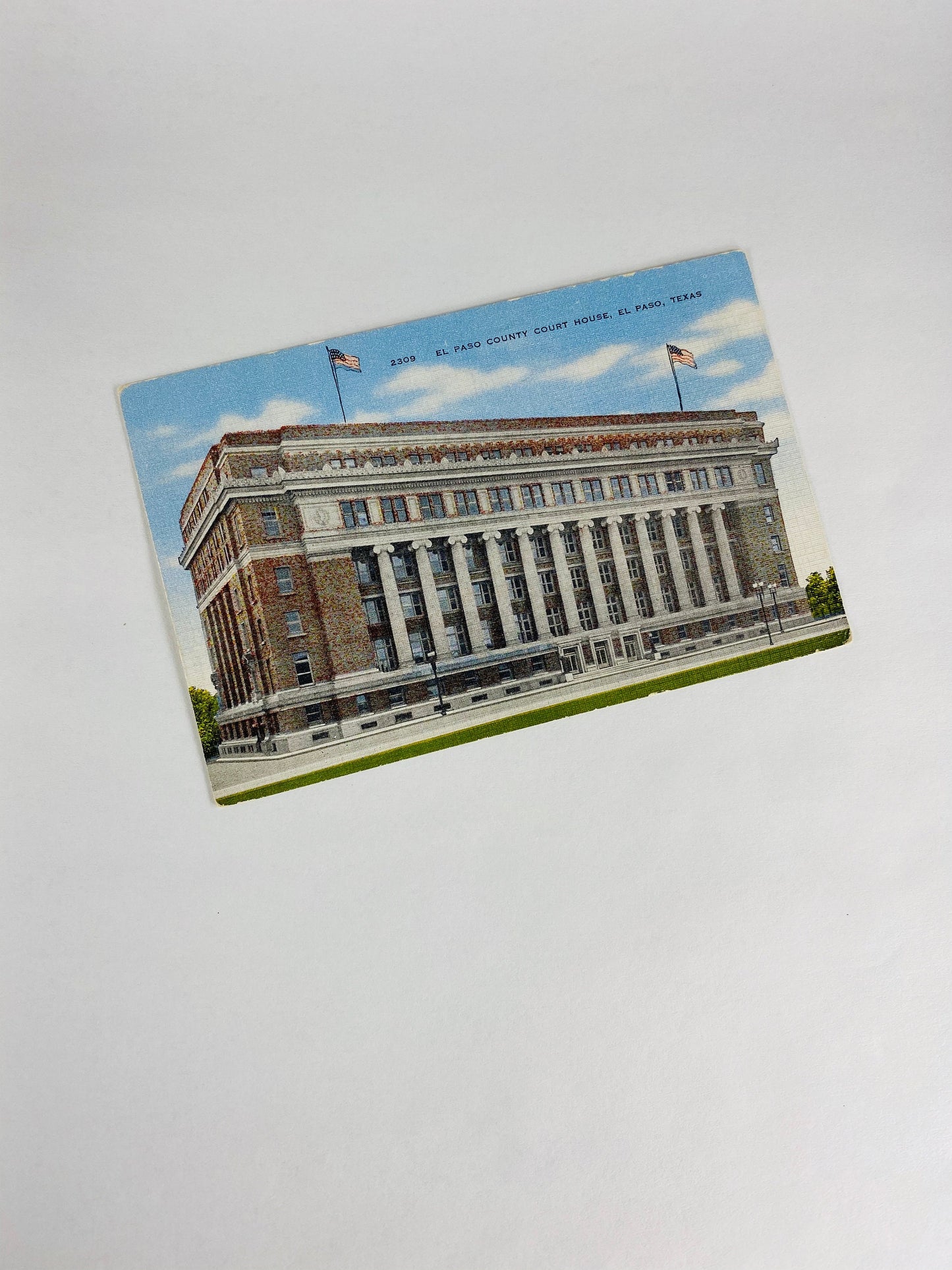 Texas 1950s Vintage linen postcards Houston, Beaumont, Port Arthur, Midland, Dallas, El Paso, Spring, Monahans Odessa Post Office Courthouse