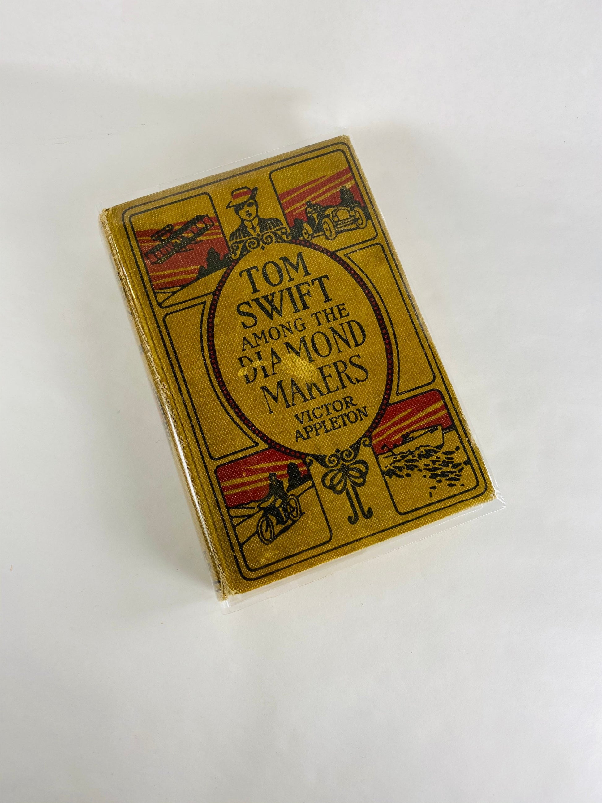 1941 Tom Swift Among the Diamond Makers, or, The Secret of Phantom Mountain (Series Book 7). Vintage book by Appleton. Grosset & Dunlap