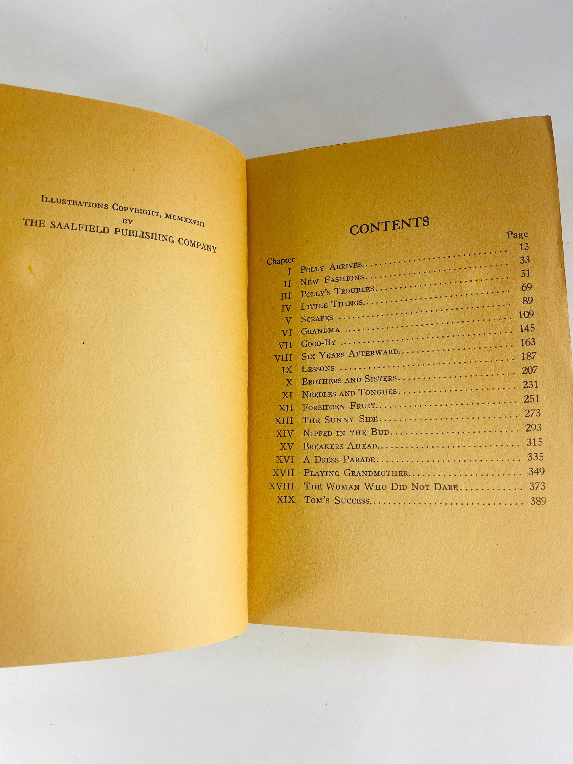 1928 Old Fashioned Girl by Louisa May Alcott EARLY PRINTING vintage book Story of Polly Milton, a country girl in the city. Poor Condition