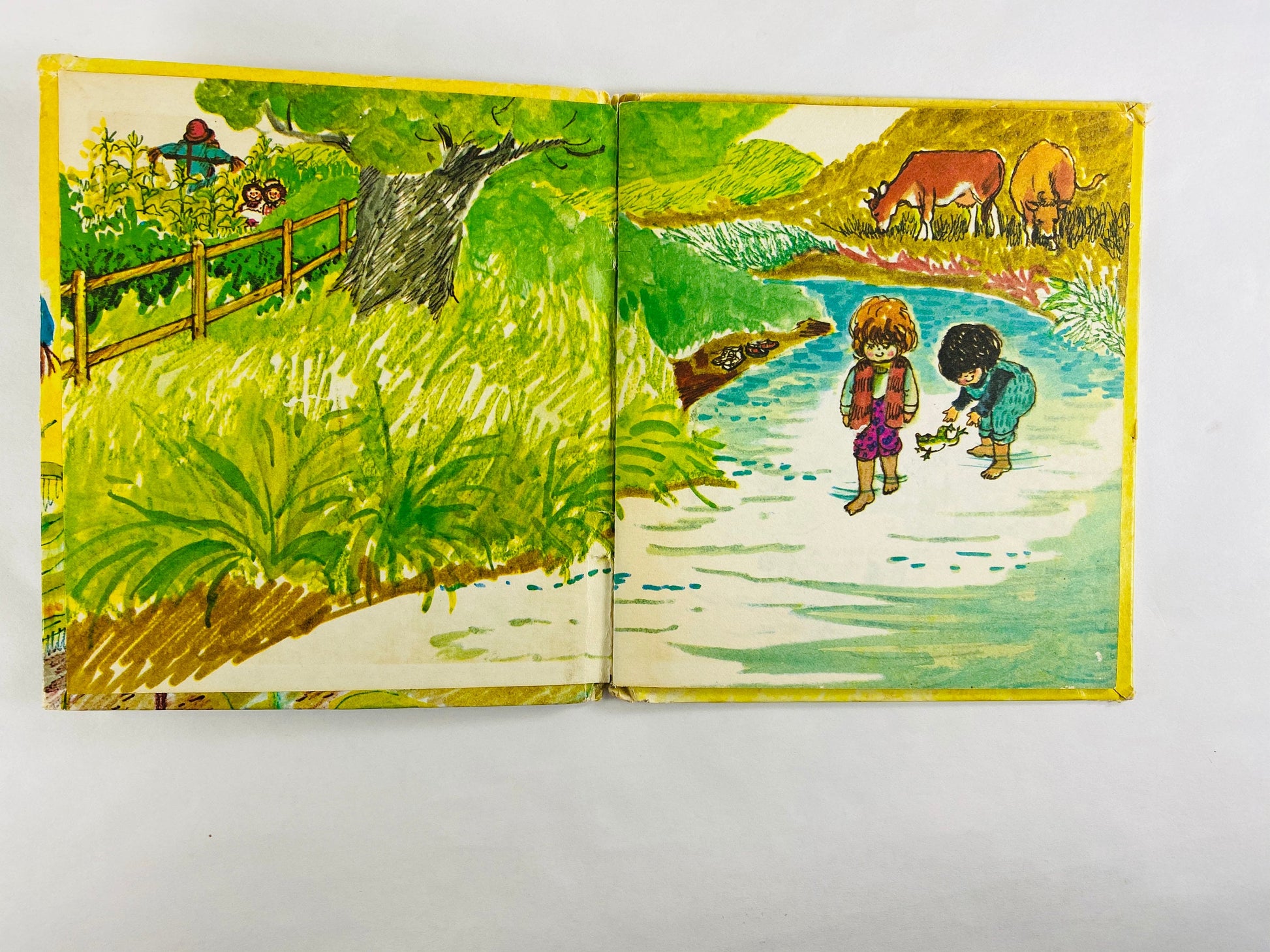 Raggedy Ann and Andy on the Farm FIRST EDITION vintage Whitman Little Golden Book circa 1975