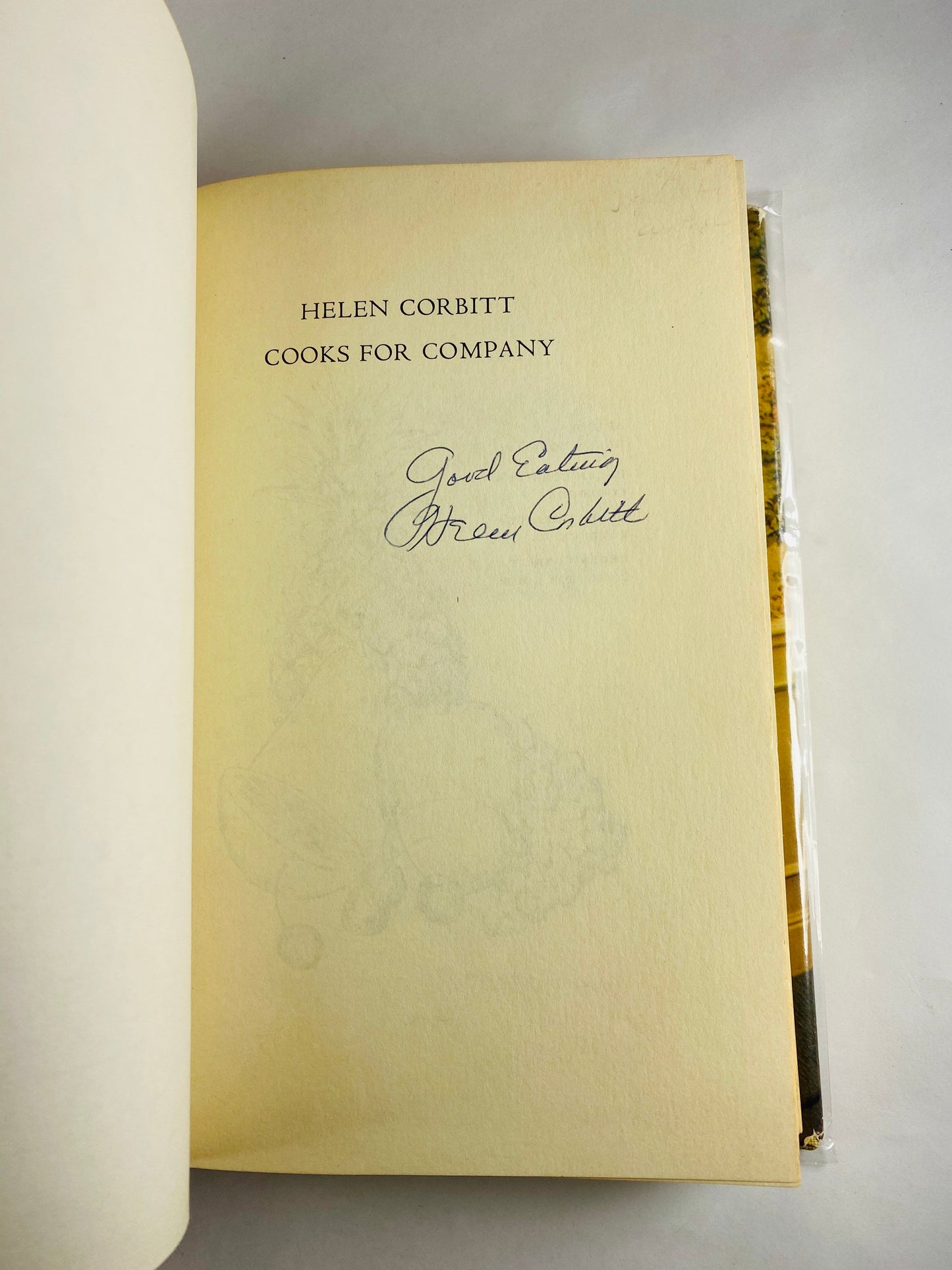 SIGNED Helen Corbitt Cooks for Company Cookbook FIRST edition Vintage book circa 1974. Mid-century cookbook Iconic Cook Book Neiman-Marcus