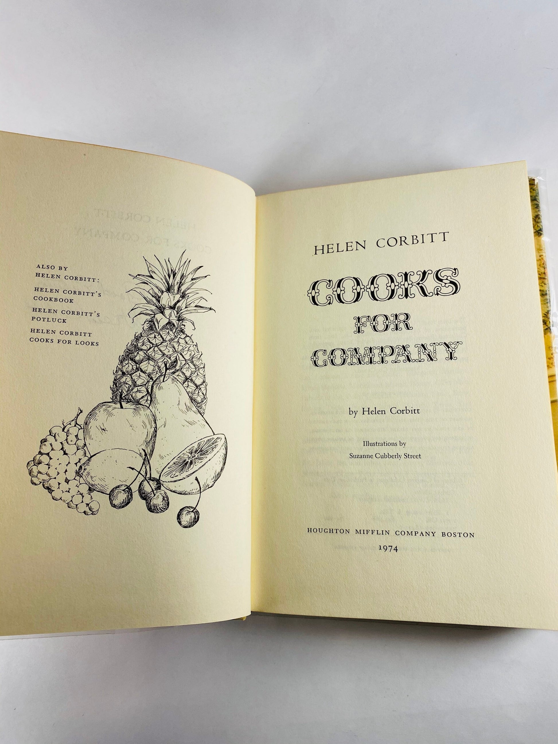 SIGNED Helen Corbitt Cooks for Company Cookbook FIRST edition Vintage book circa 1974. Mid-century cookbook Iconic Cook Book Neiman-Marcus