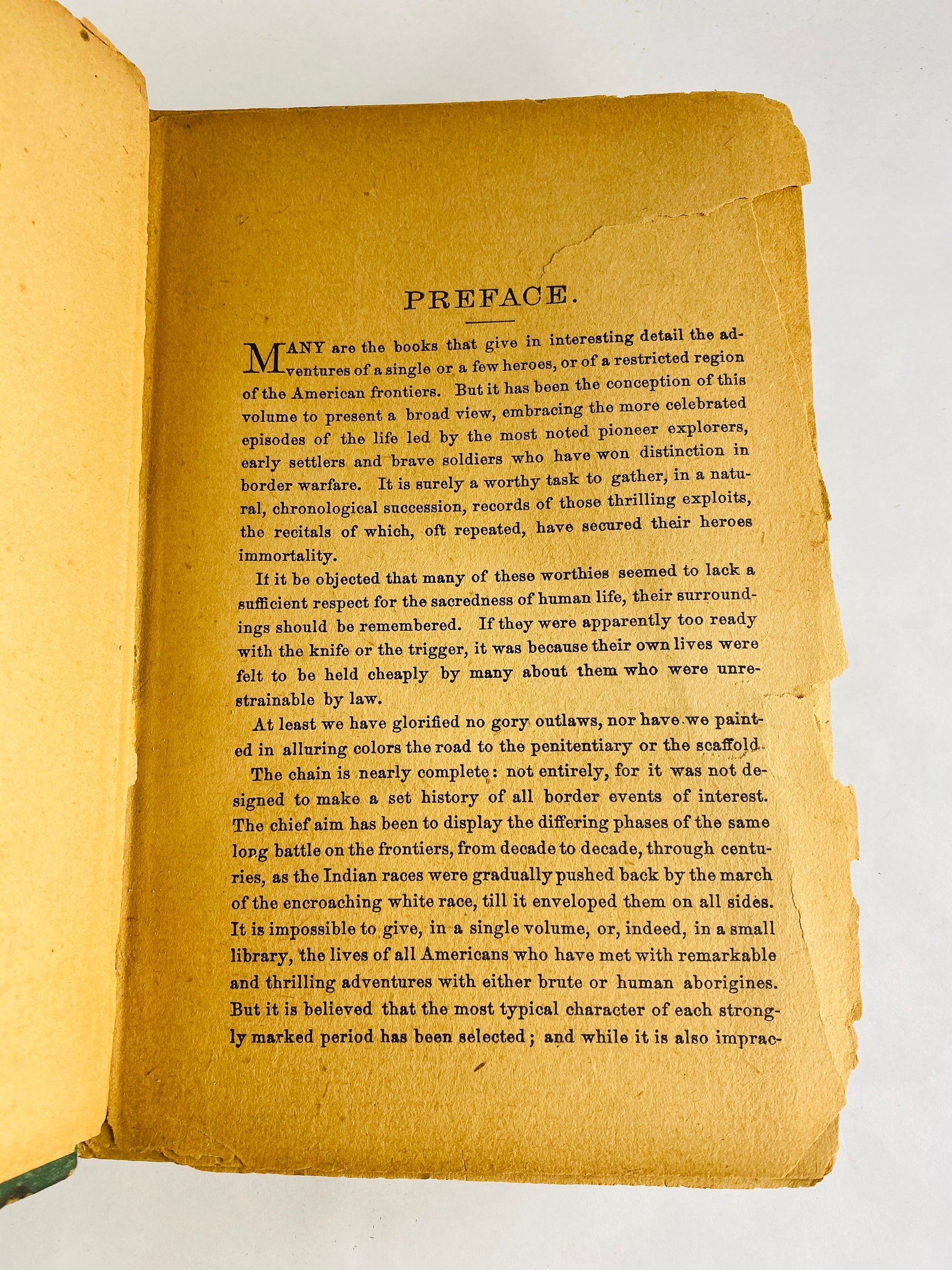 1900 Daniel Boone, Lewis & Clarke, William Henry Harrison Our Pioneer Heroes and their Daring Deeds Vintage book finely illustrated