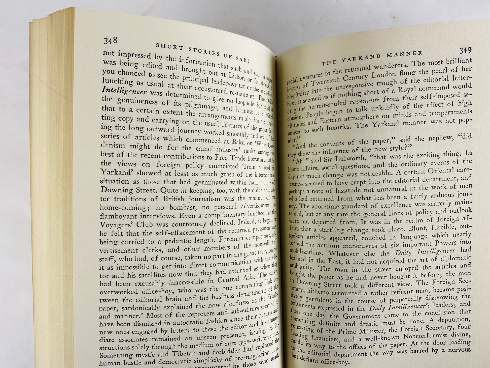 Short Stories of Saki Modern Library book circa 1958 HM Munro. Viking Press. Master of the short story. Parody. Red bookshelf decor