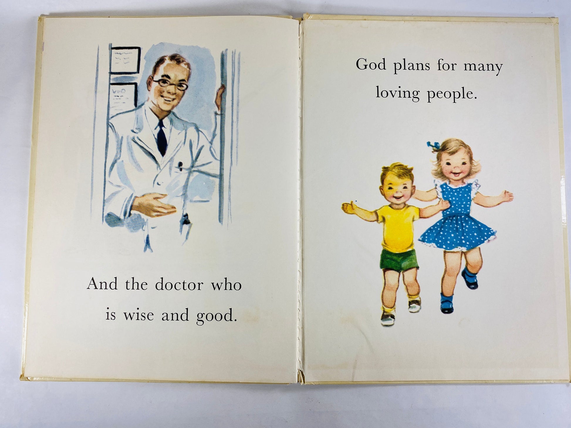 God is Good. Rand McNally vintage children's book circa 1960. Baby shower, newborn nursery. Mary Murray Dorothy Grider Mary Alice Jones