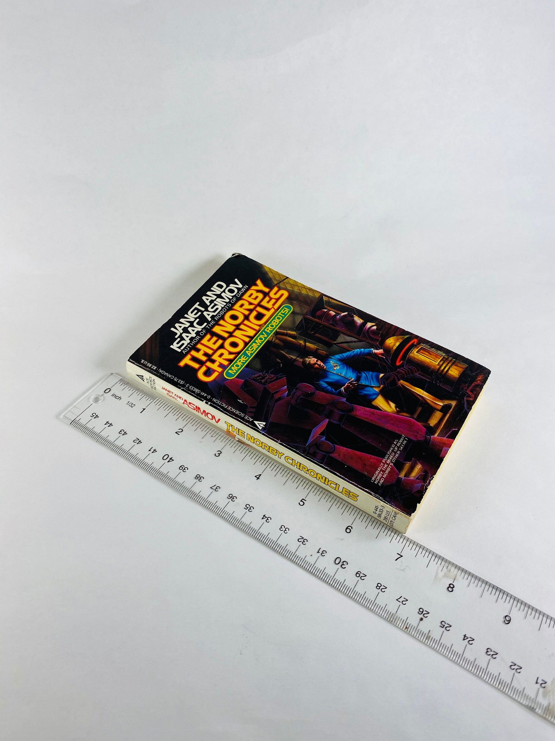 Norby Chronicles vintage paperback book by Isaac Asimov circa 1986. Science fiction teen tween at home reading collectible