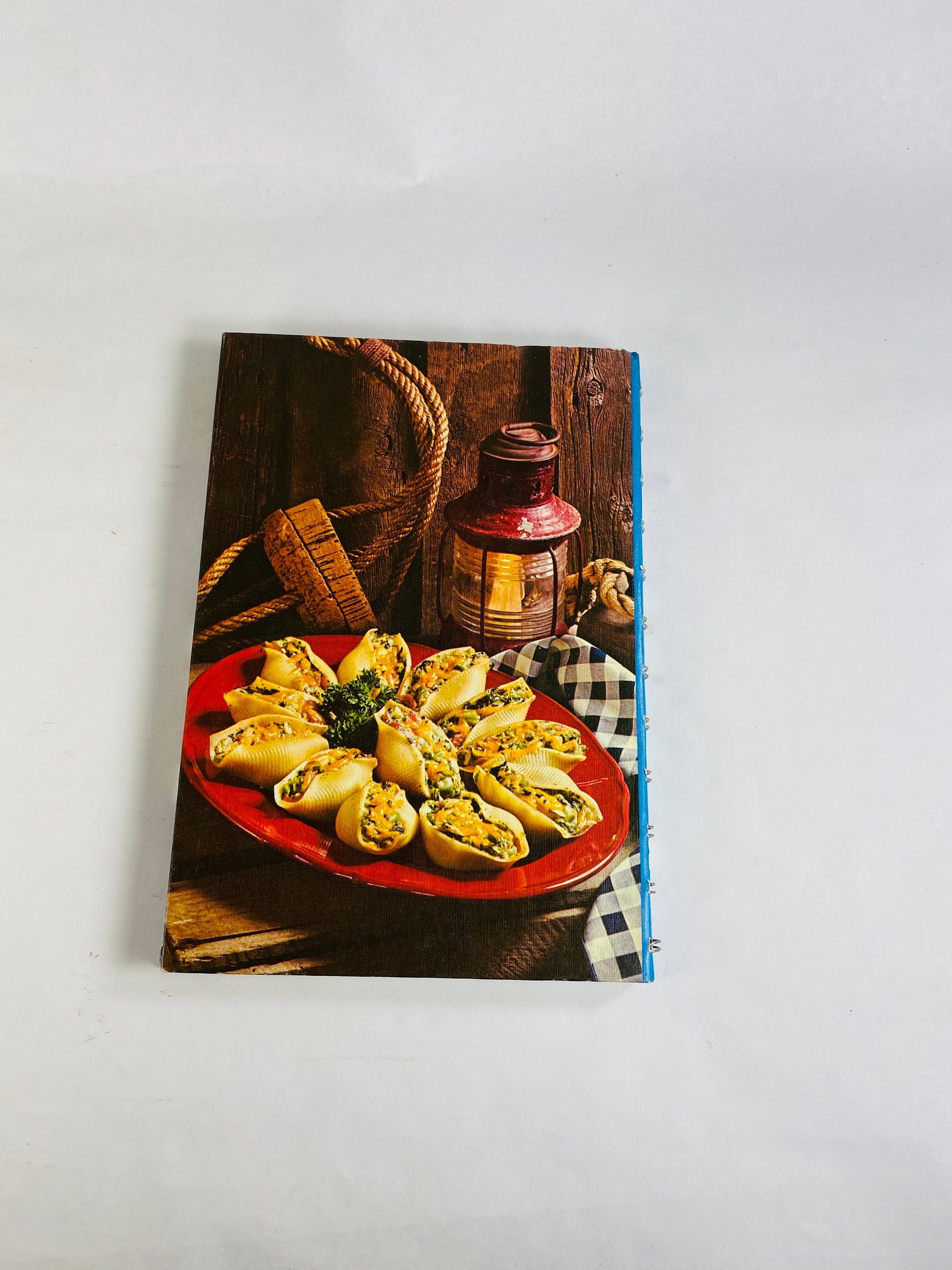 Campbell's Cookbook Most for the Moeny Main Dishes Cooking with Soup. Blue retro cookbook circa 1975 Book lover gift. Andy Warhol