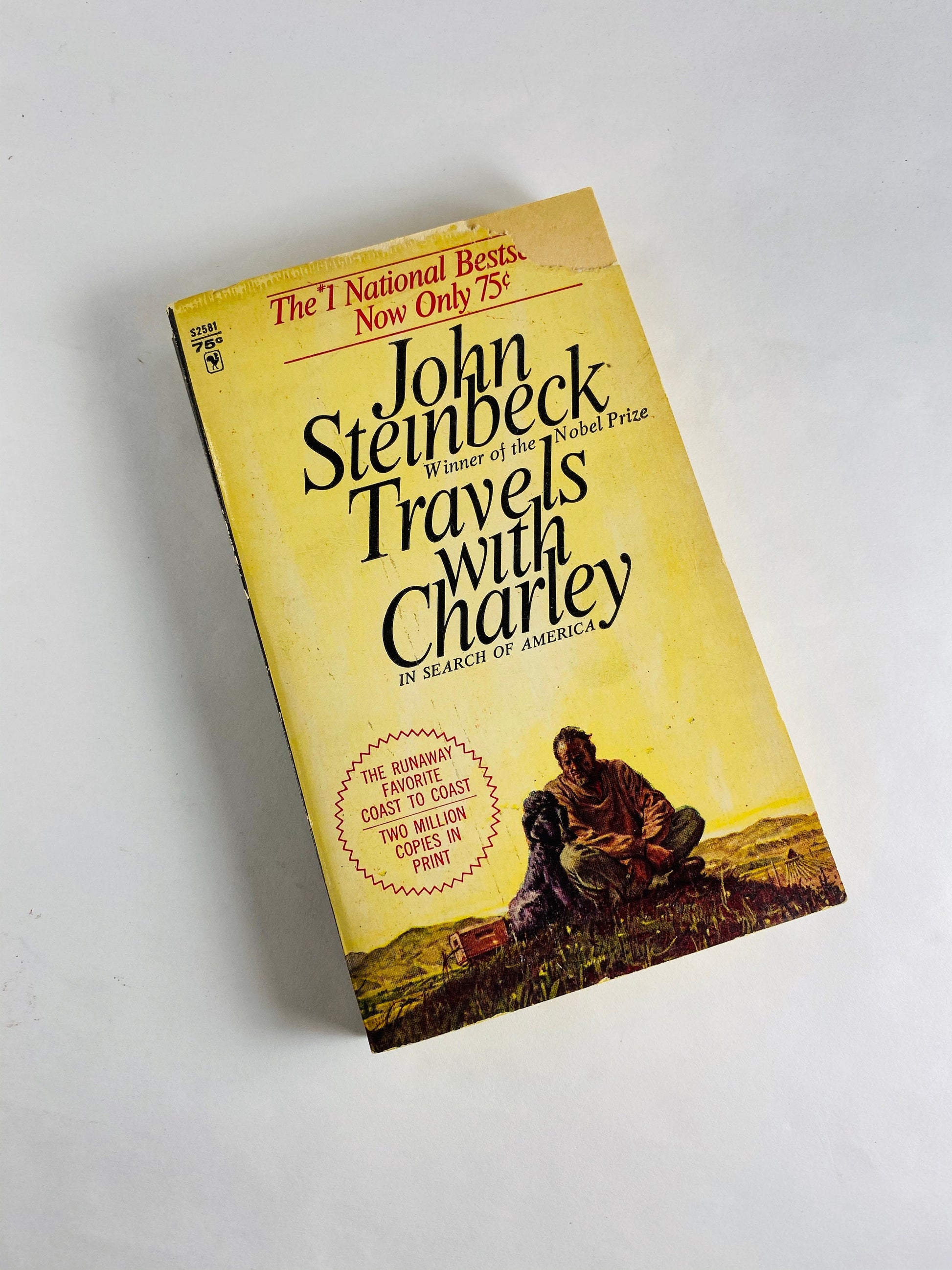 John Steinbeck Travels with Charley, The Pearl, Of Mice & Men, Wayard Bus. Vintage paperback book Penguin Bantam